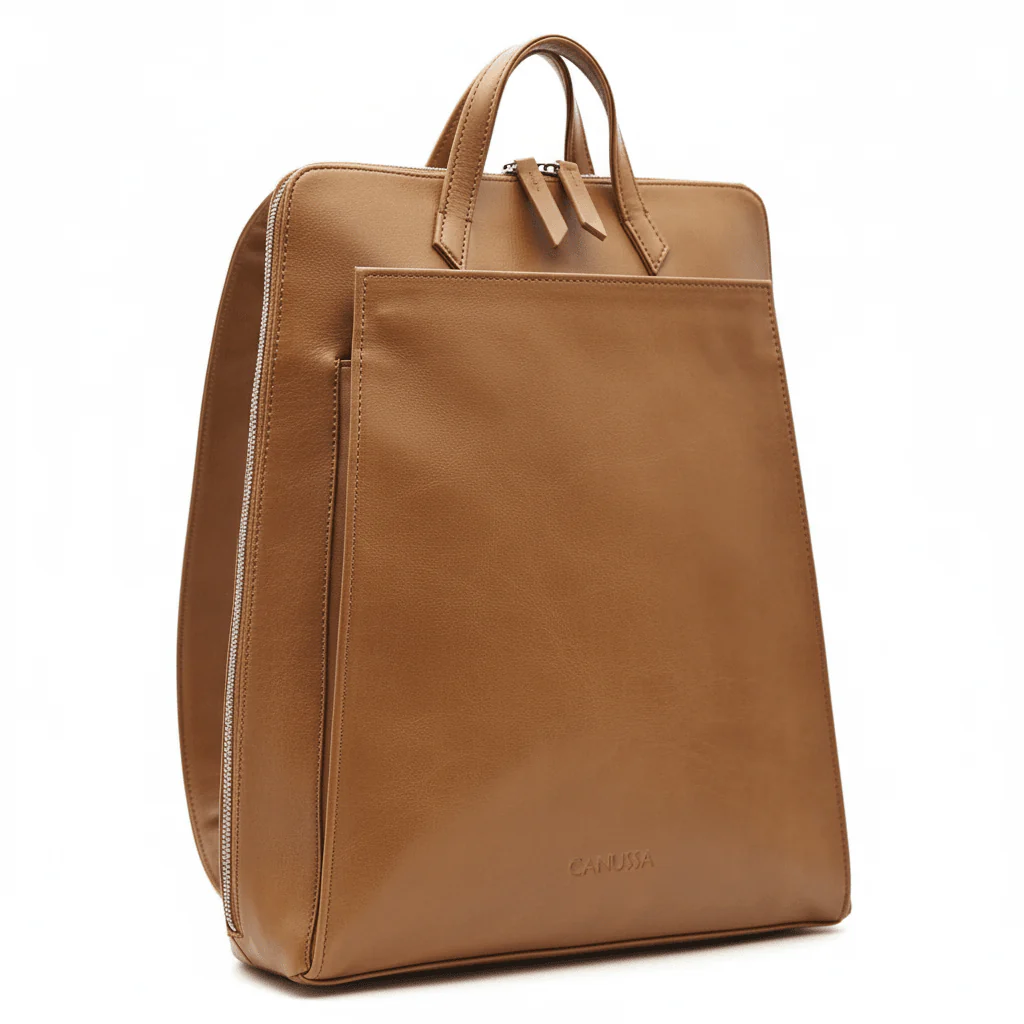 Urban laptop backpack - Camel - Image 4