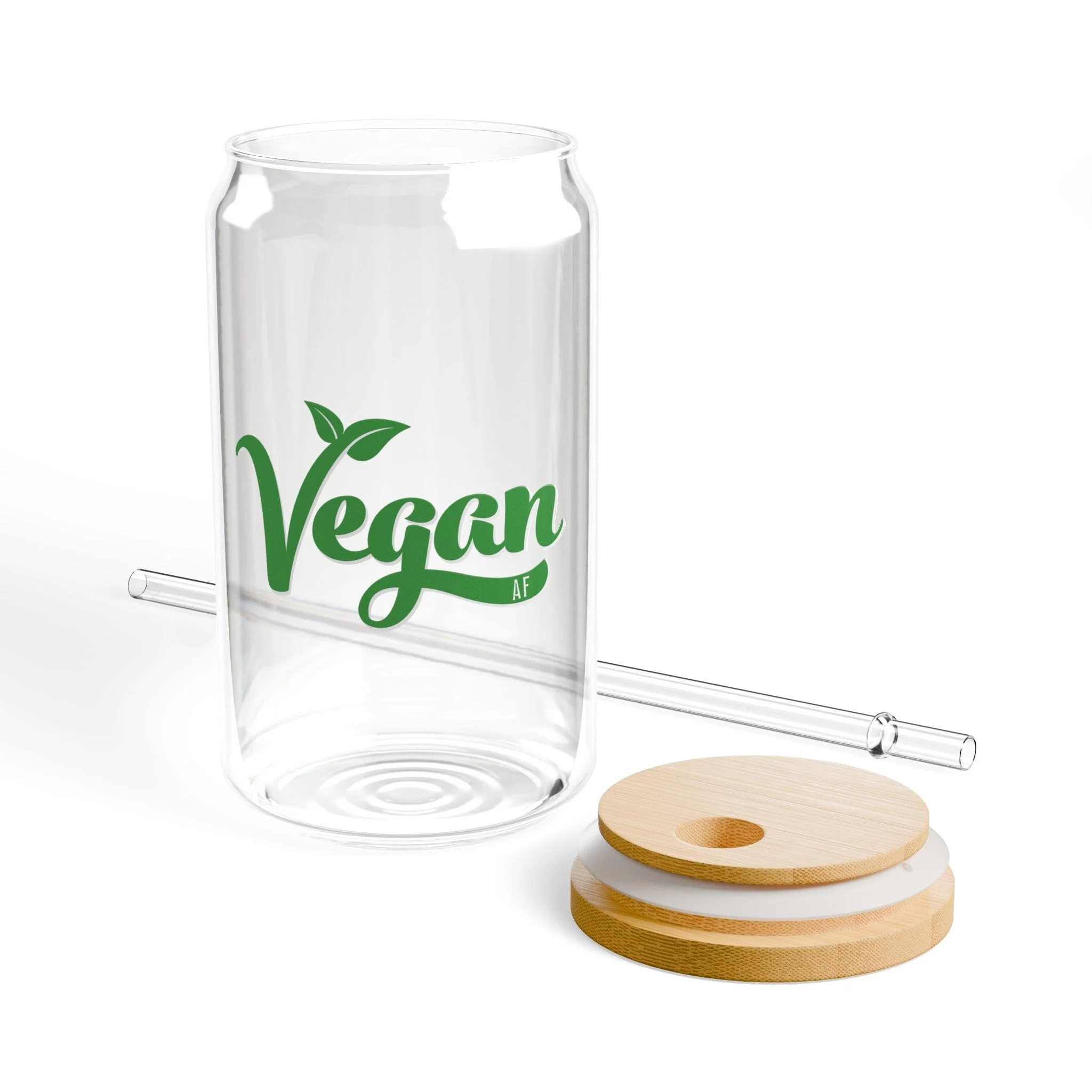 Vegan AF Sipper Glass, 16oz - Image 5