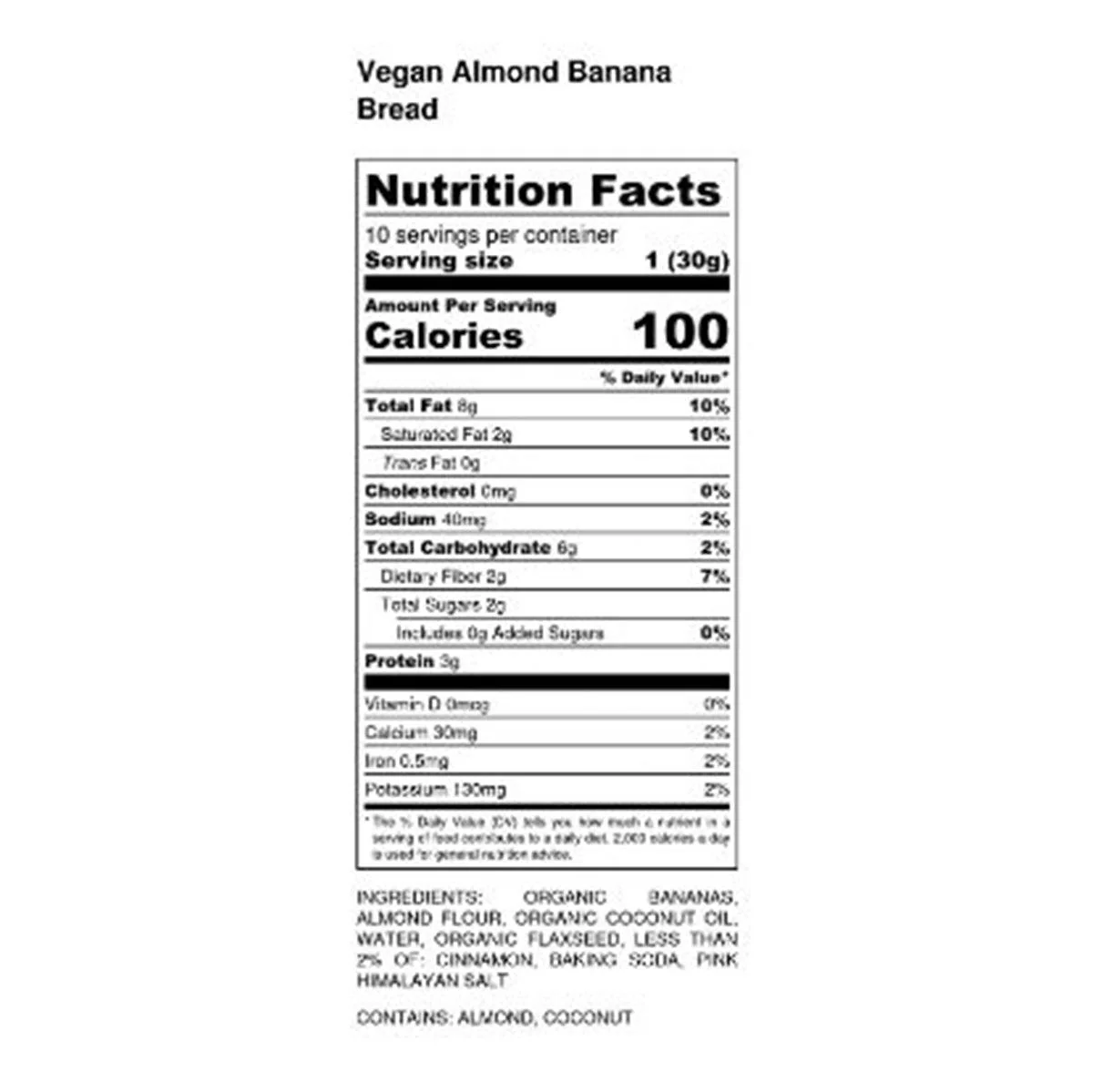 Vegan Almond Banana Bread – 4 Pack - Image 4