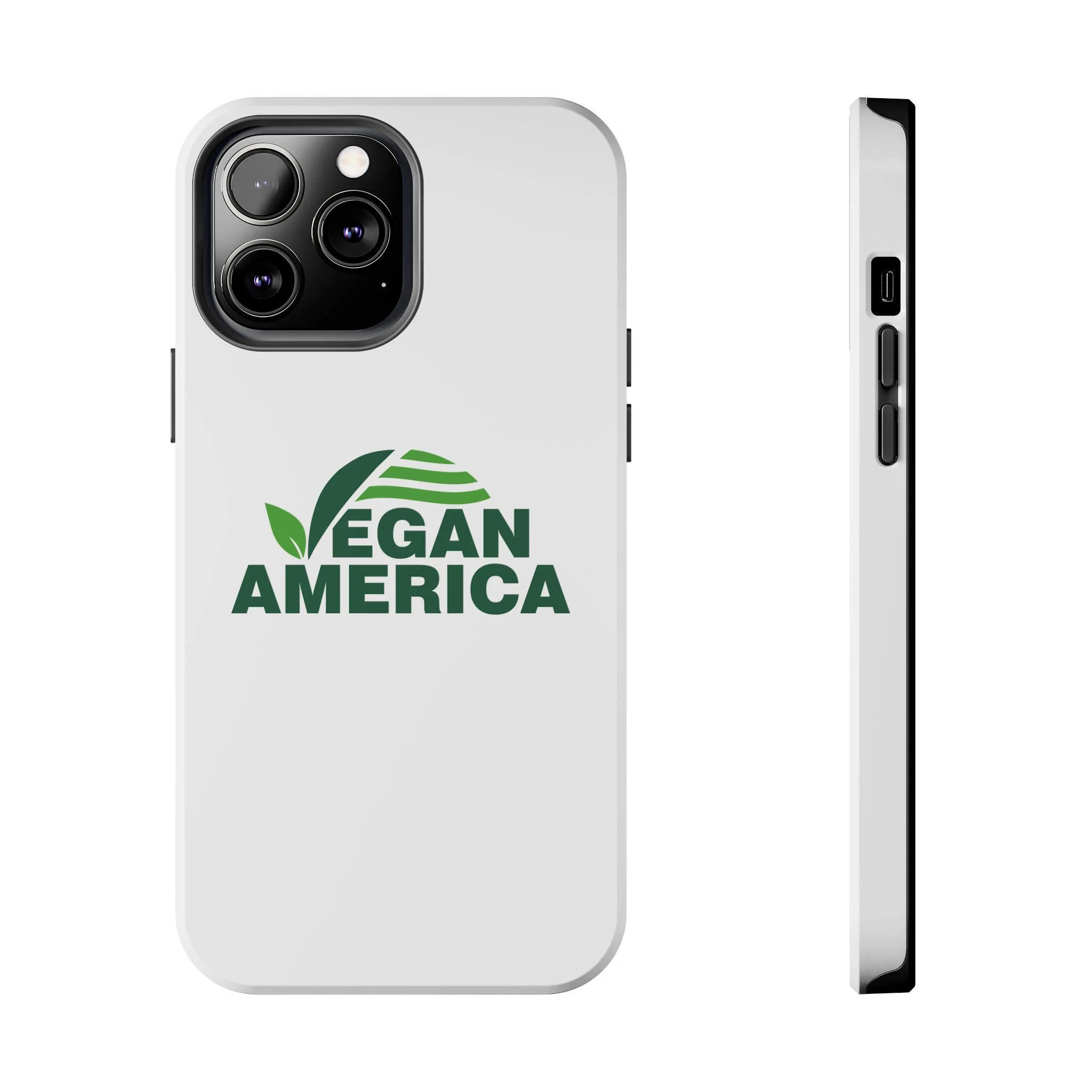 Vegan America Tough Phone Case — Eco-Friendly Plant Logo Protective Cover - Image 11