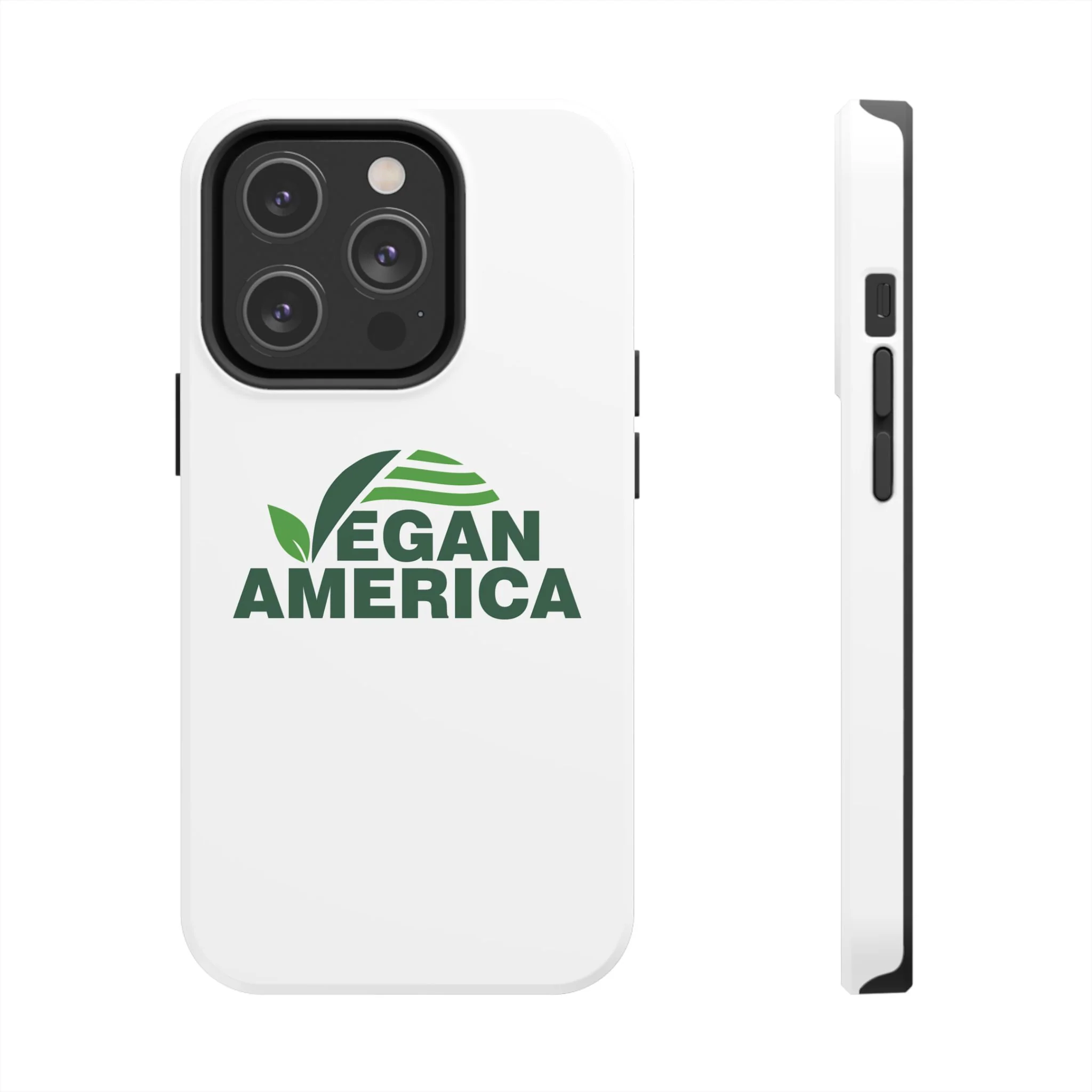 Vegan America Tough Phone Case — Eco-Friendly Plant Logo Protective Cover - Image 13