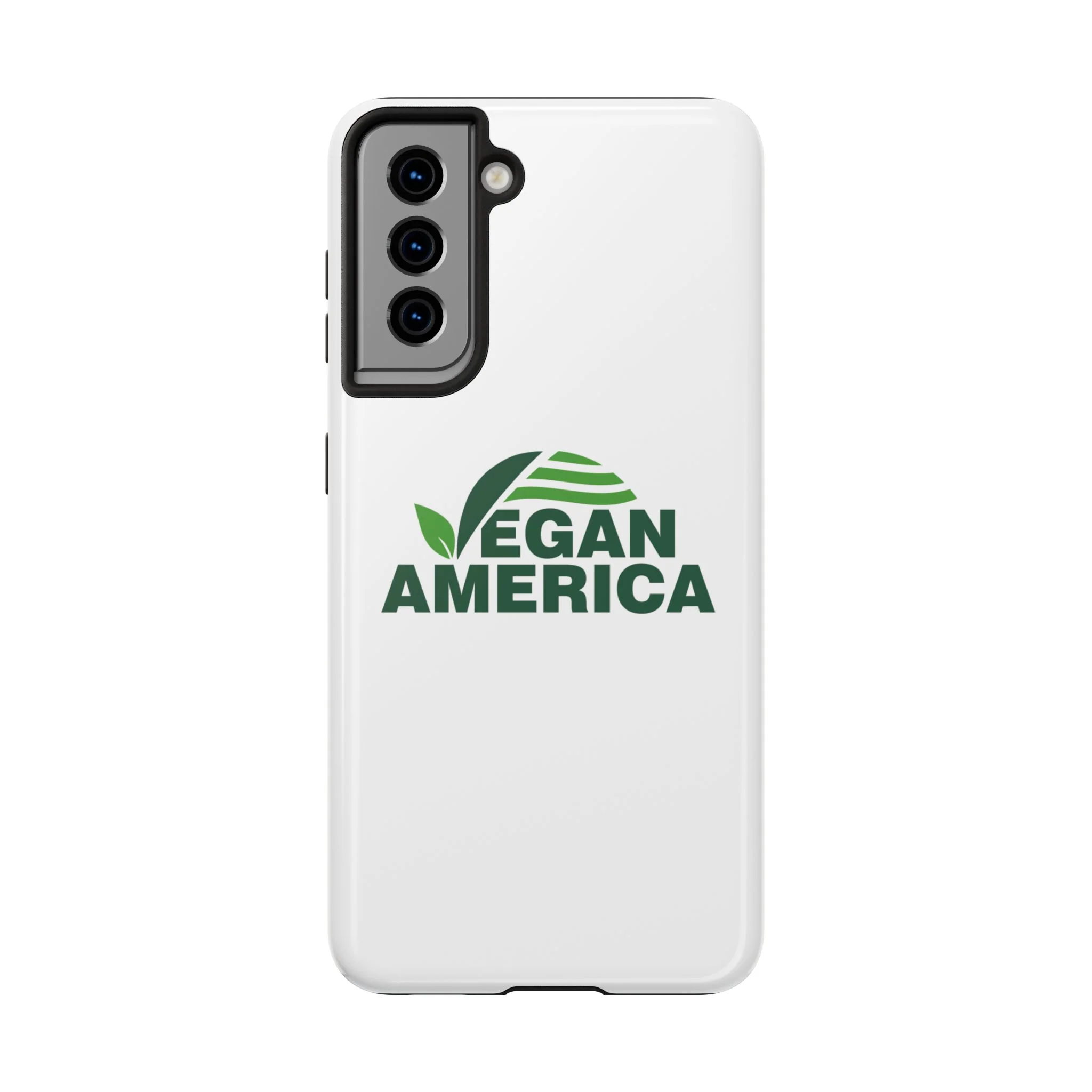 Vegan America Tough Phone Case — Eco-Friendly Plant Logo Protective Cover - Image 23