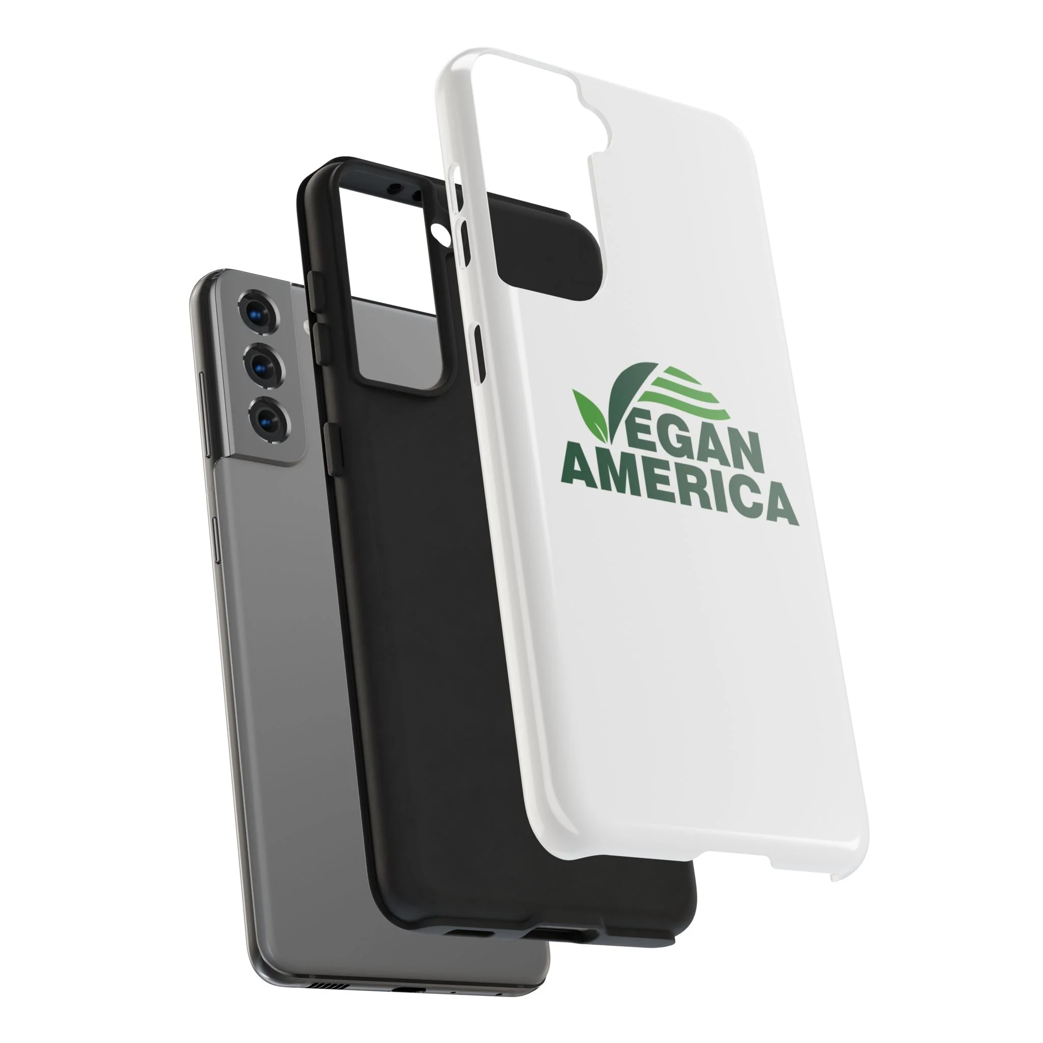 Vegan America Tough Phone Case — Eco-Friendly Plant Logo Protective Cover - Image 93
