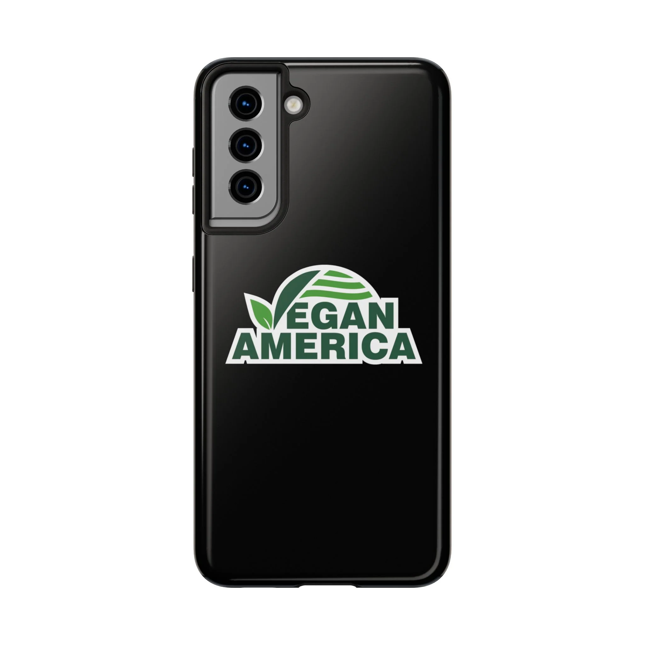 Vegan America Tough Phone Case — Green Leaf Vegan Pride Protective Cover - Image 23
