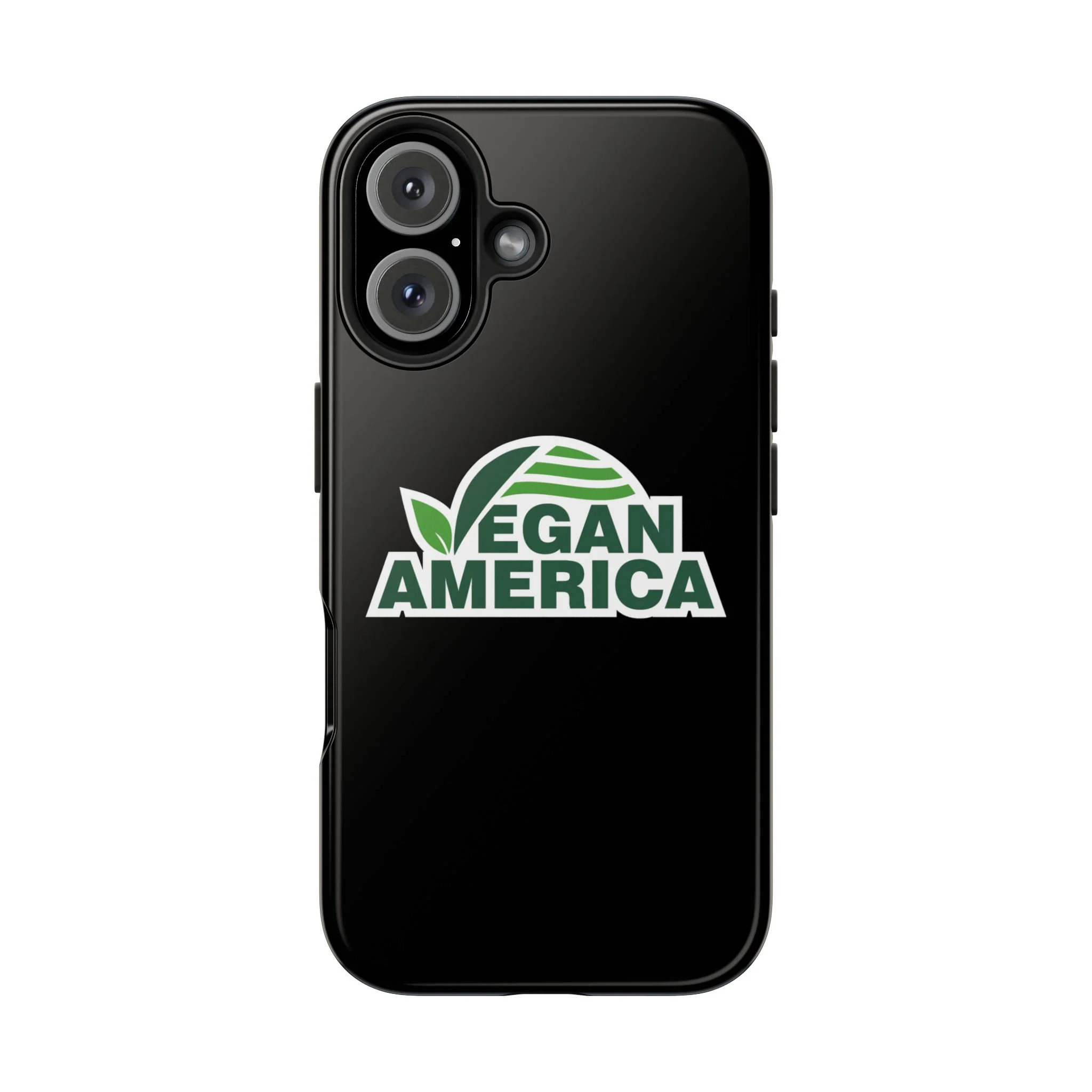 Vegan America Tough Phone Case — Green Leaf Vegan Pride Protective Cover - Image 26
