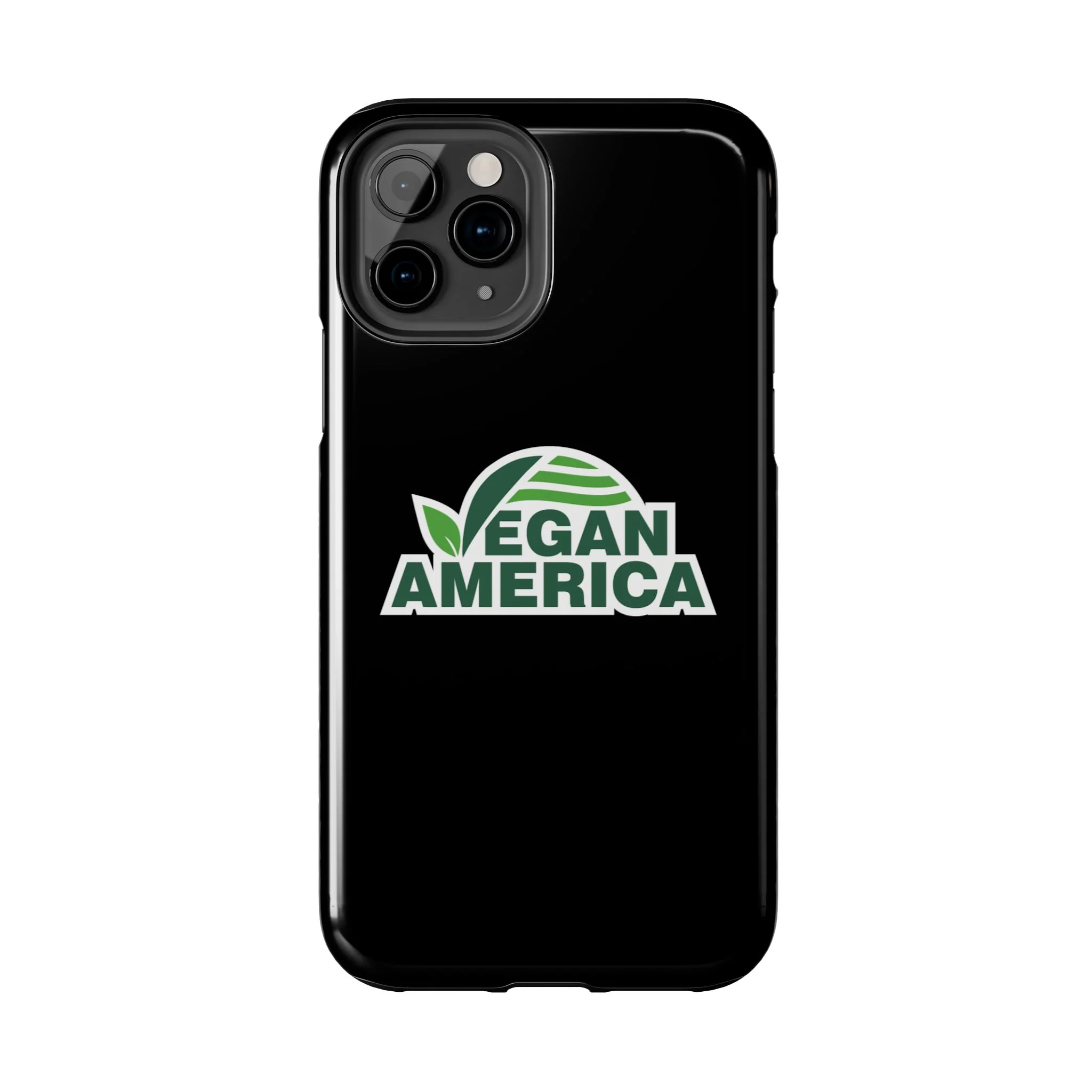 Vegan America Tough Phone Case — Green Leaf Vegan Pride Protective Cover - Image 36