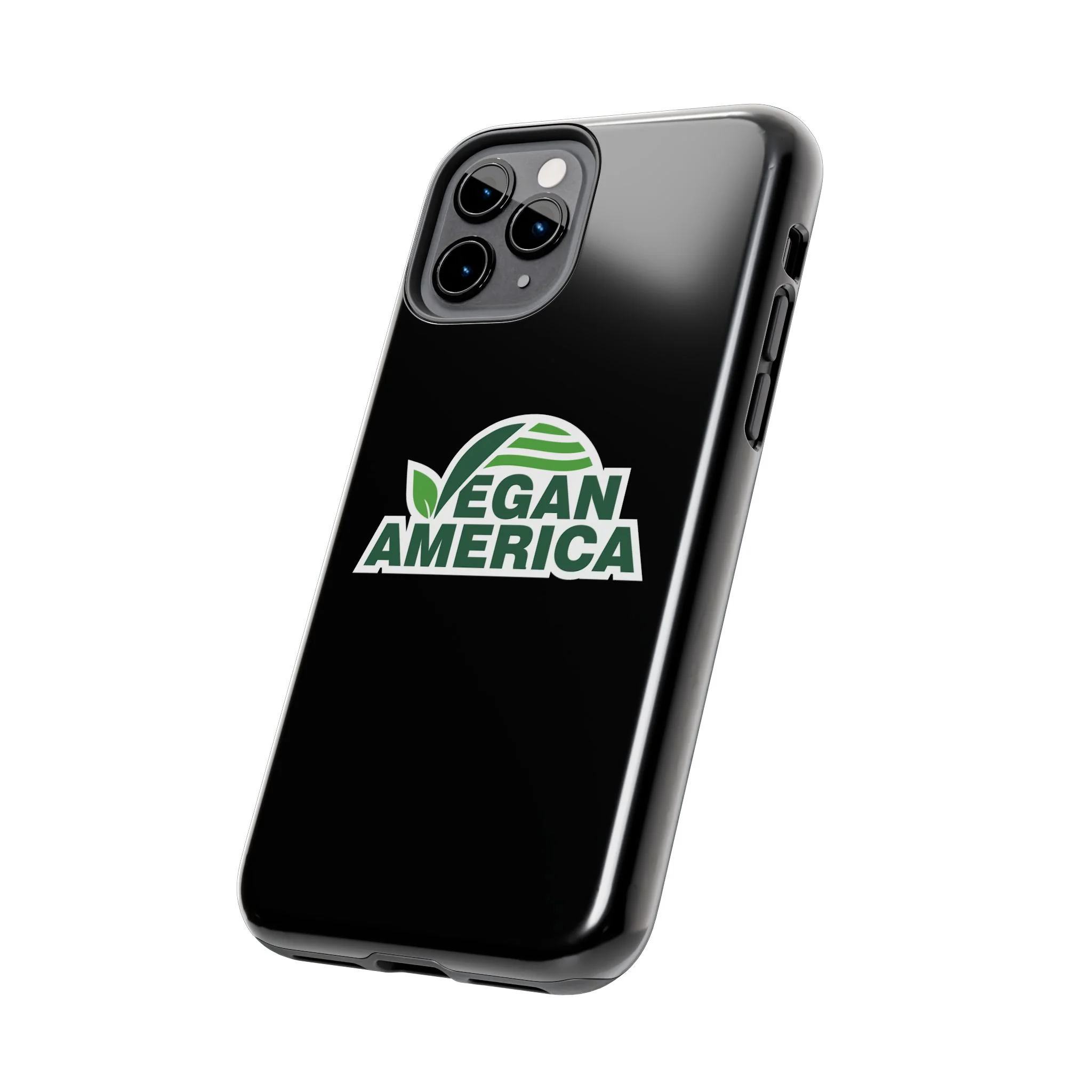 Vegan America Tough Phone Case — Green Leaf Vegan Pride Protective Cover - Image 37
