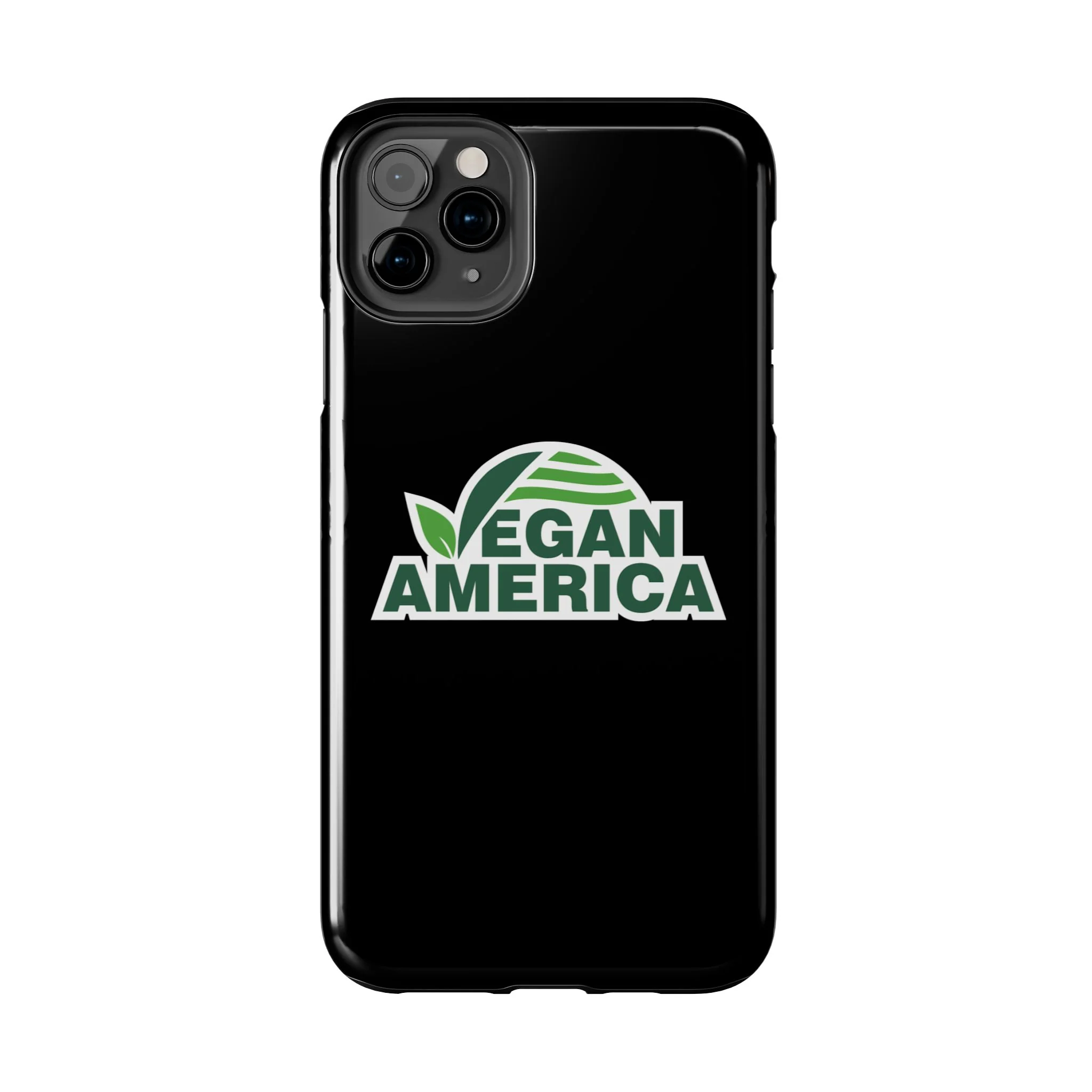 Vegan America Tough Phone Case — Green Leaf Vegan Pride Protective Cover - Image 39