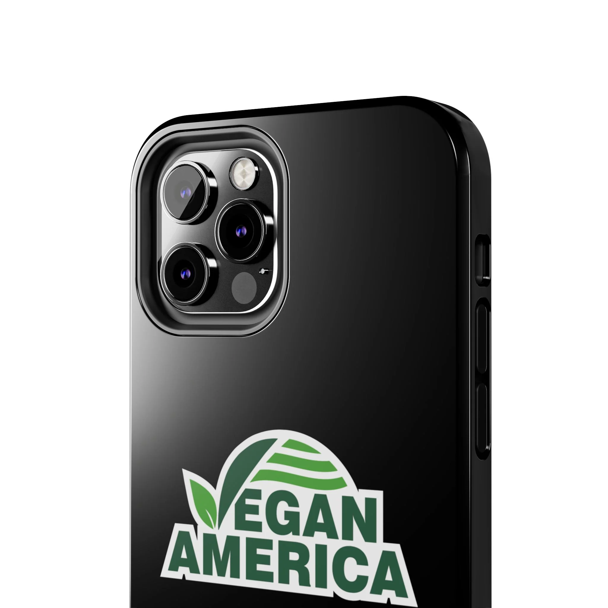 Vegan America Tough Phone Case — Green Leaf Vegan Pride Protective Cover - Image 50