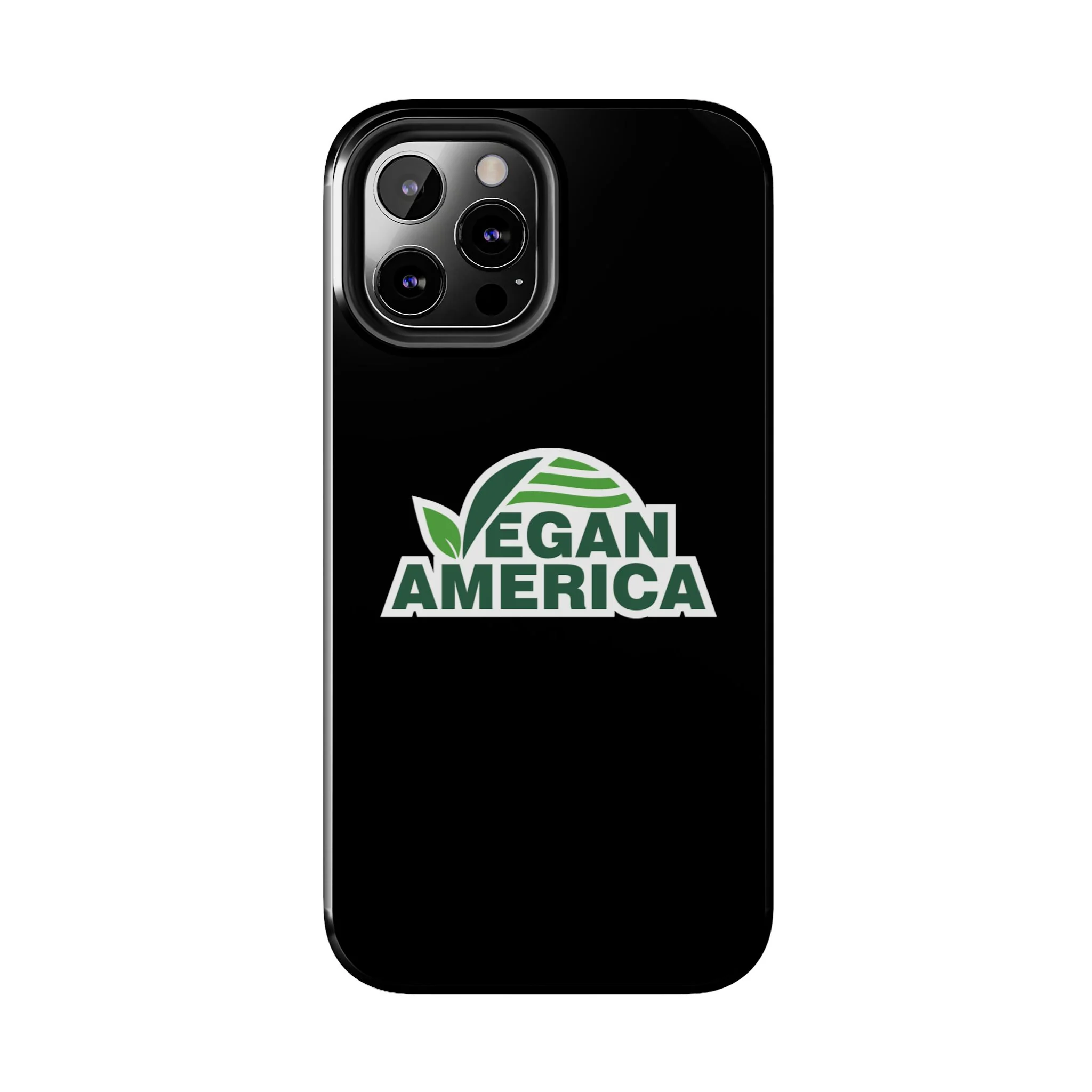 Vegan America Tough Phone Case — Green Leaf Vegan Pride Protective Cover - Image 51