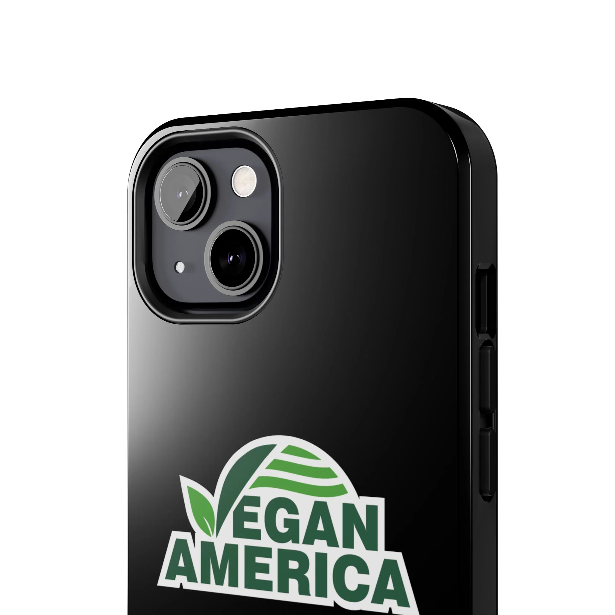 Vegan America Tough Phone Case — Green Leaf Vegan Pride Protective Cover - Image 56