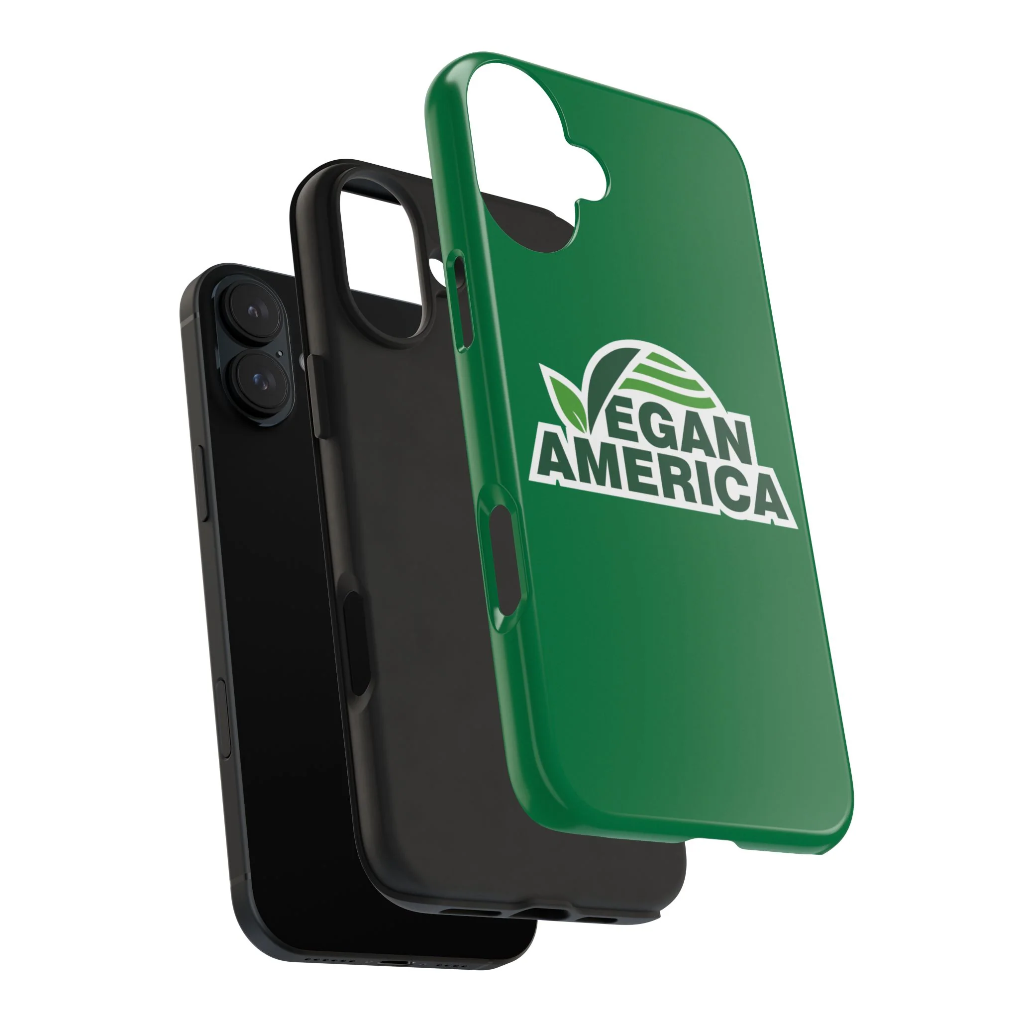 Vegan America Tough Phone Case — Green Protective Vegan Pride Cover - Image 101