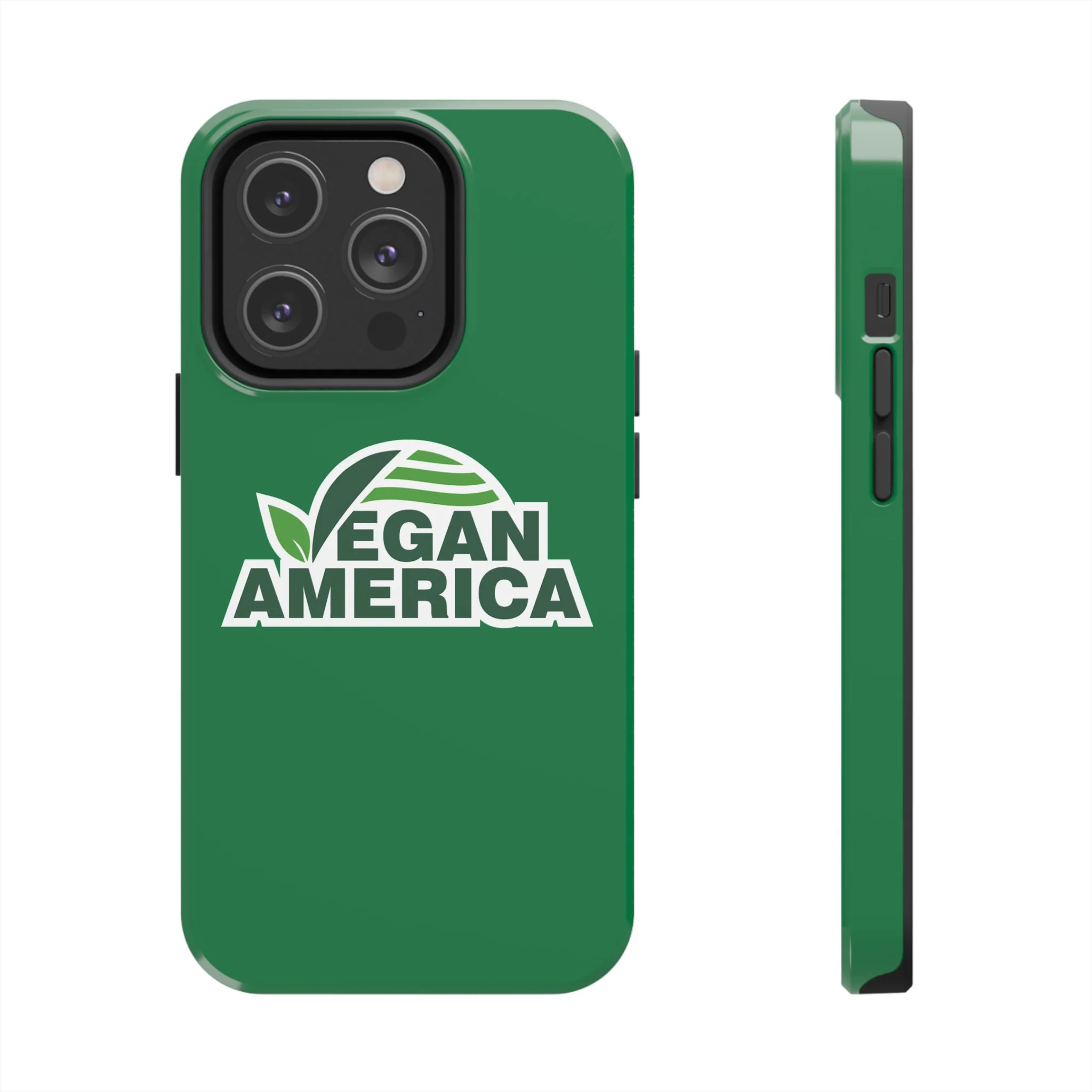 Vegan America Tough Phone Case — Green Protective Vegan Pride Cover - Image 13