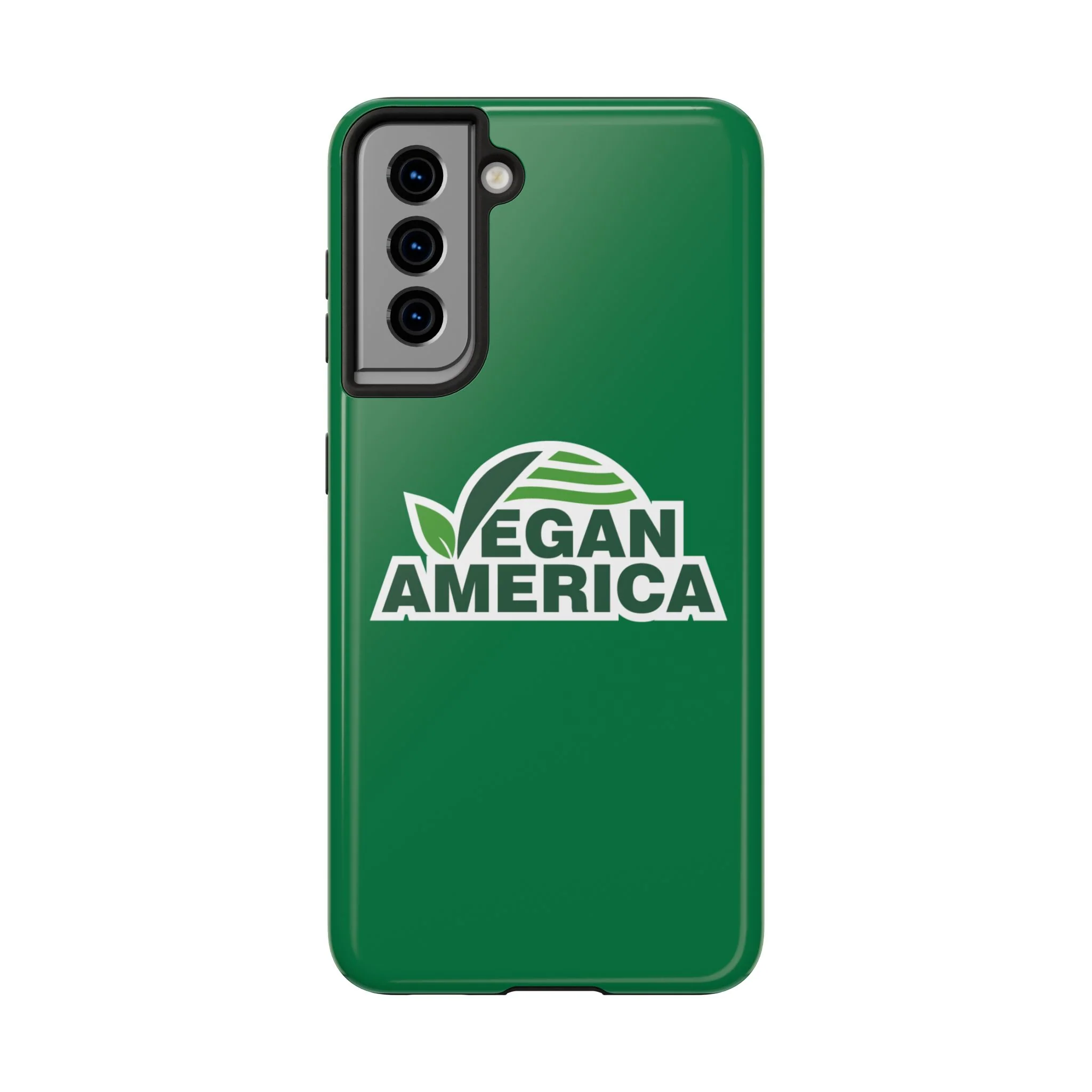 Vegan America Tough Phone Case — Green Protective Vegan Pride Cover - Image 23