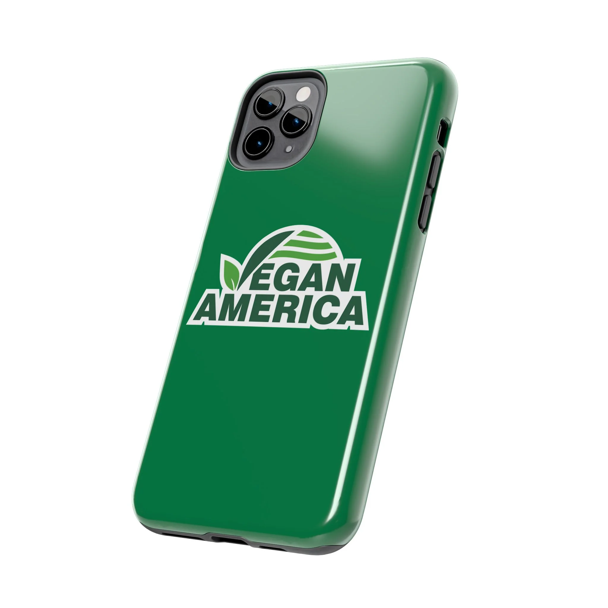 Vegan America Tough Phone Case — Green Protective Vegan Pride Cover - Image 40