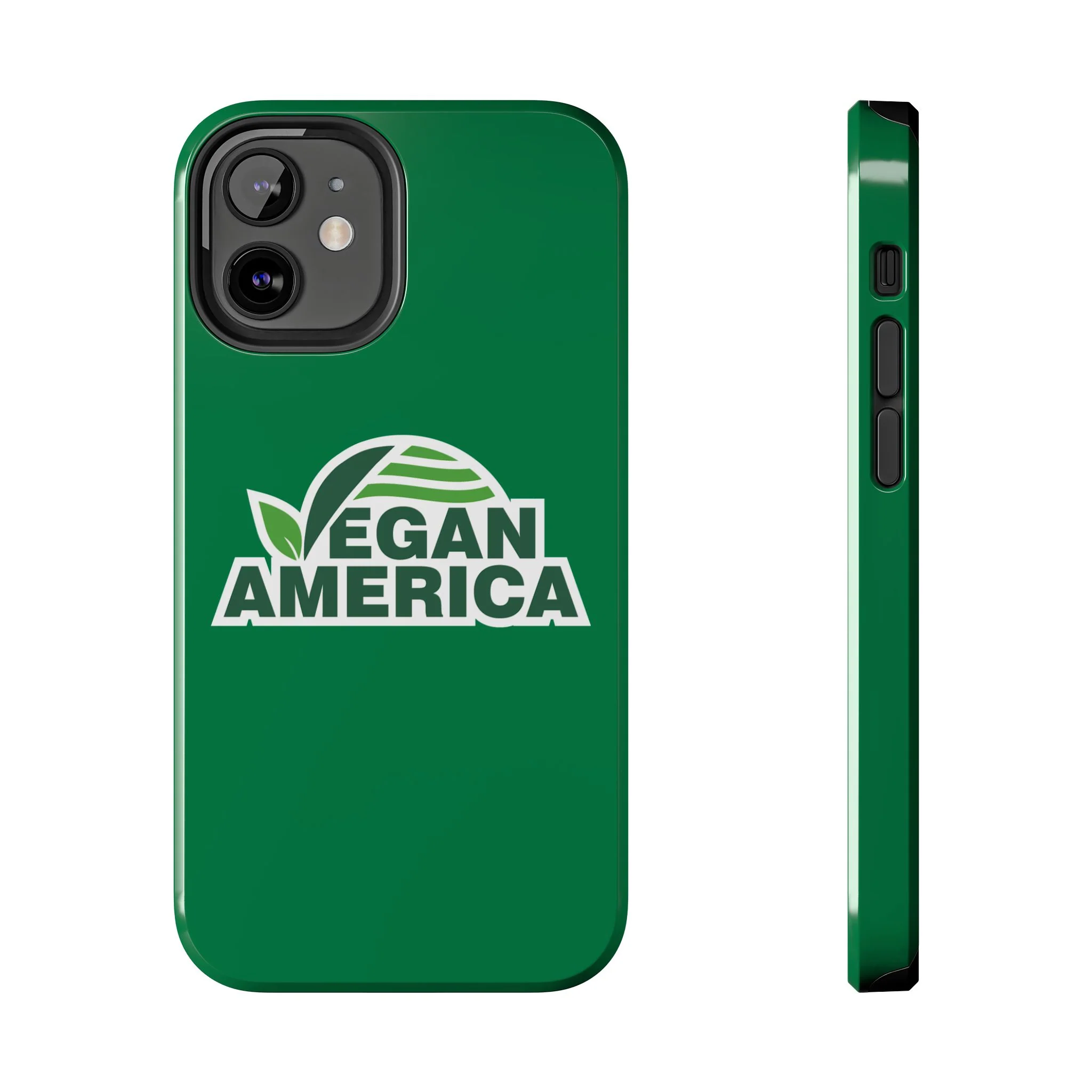 Vegan America Tough Phone Case — Green Protective Vegan Pride Cover - Image 5