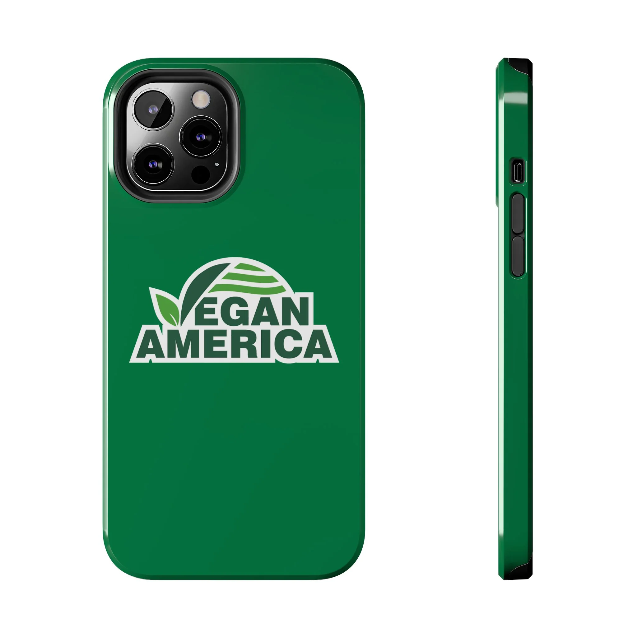 Vegan America Tough Phone Case — Green Protective Vegan Pride Cover - Image 7