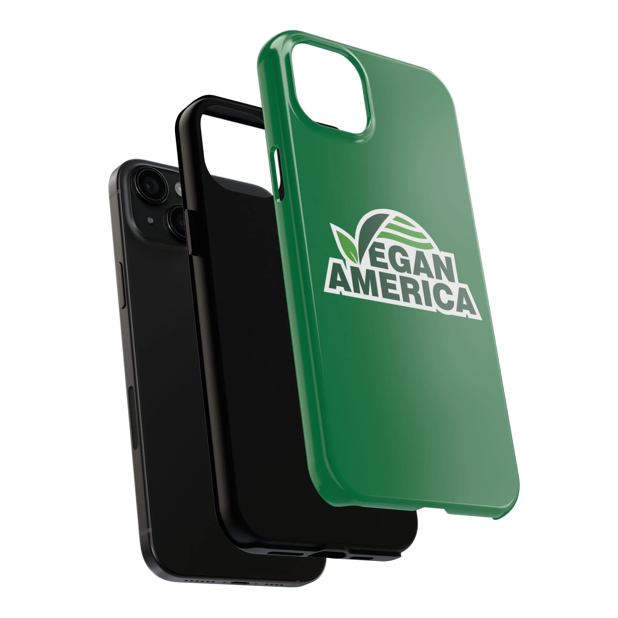 Vegan America Tough Phone Case — Green Protective Vegan Pride Cover - Image 78