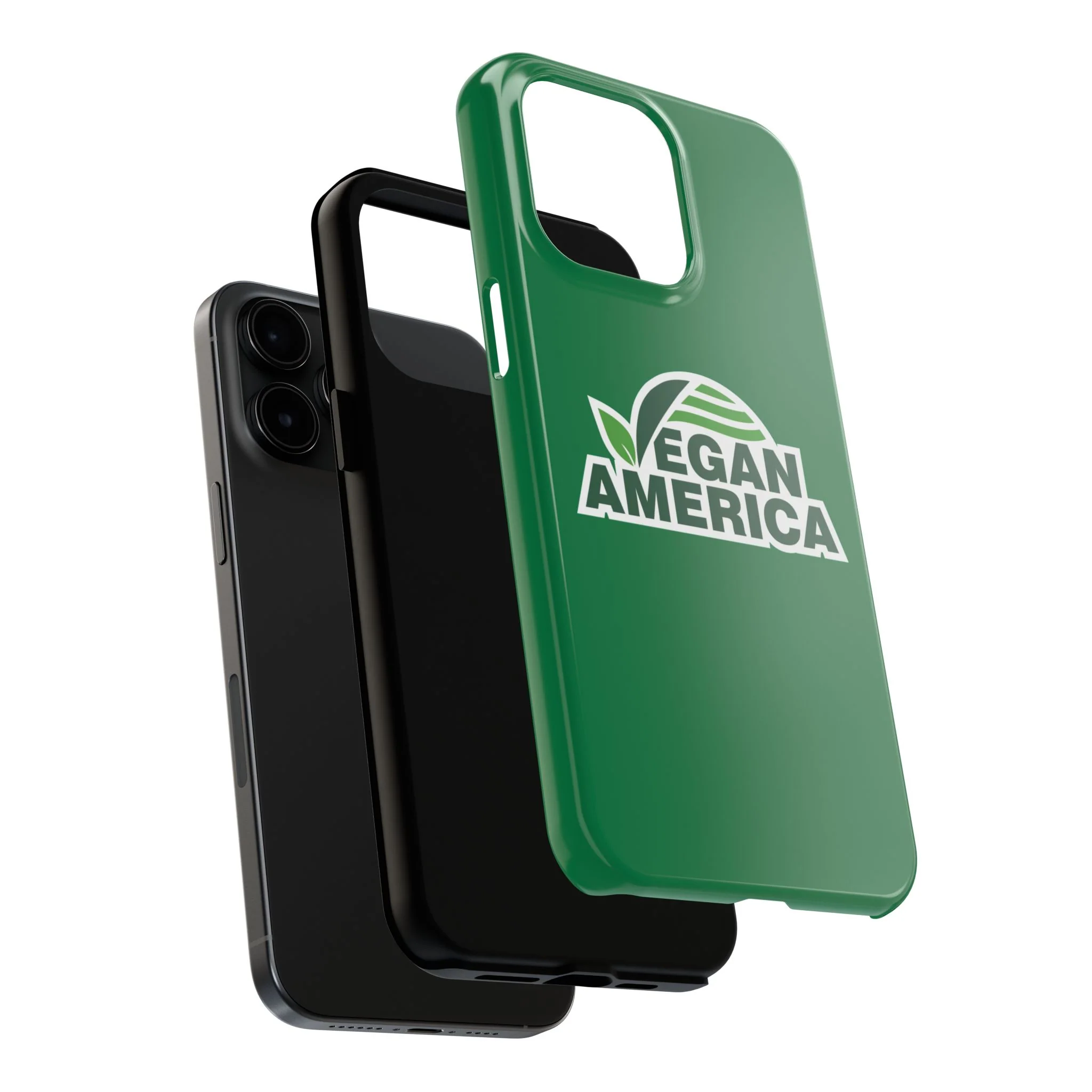 Vegan America Tough Phone Case — Green Protective Vegan Pride Cover - Image 81