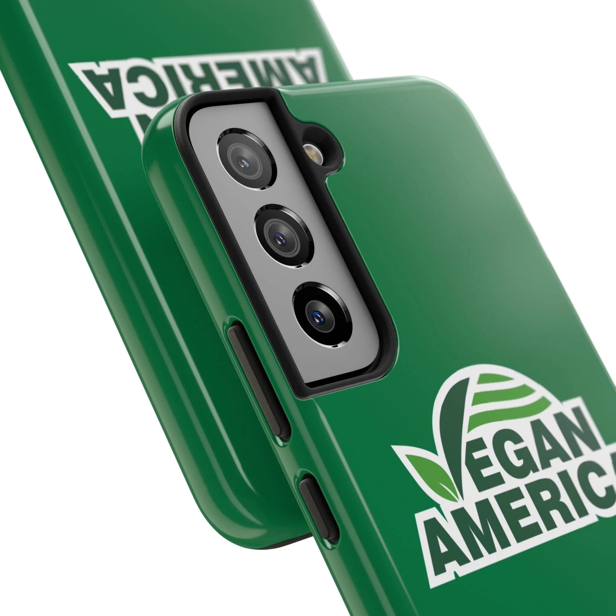 Vegan America Tough Phone Case — Green Protective Vegan Pride Cover - Image 88