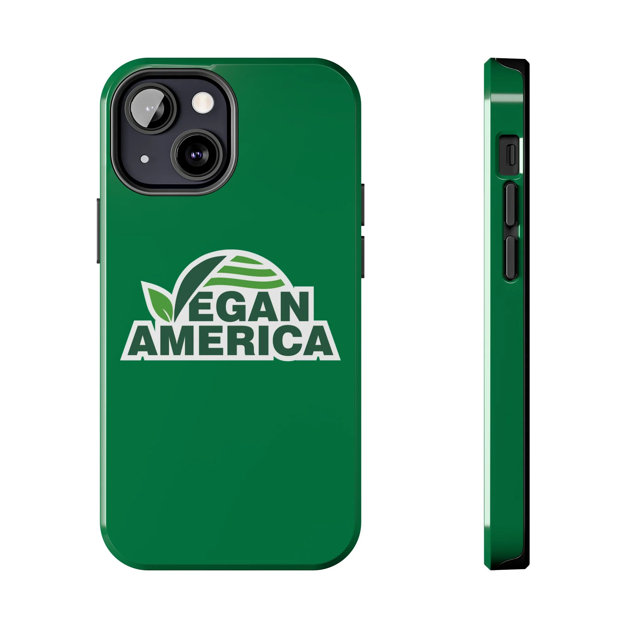 Vegan America Tough Phone Case — Green Protective Vegan Pride Cover - Image 9