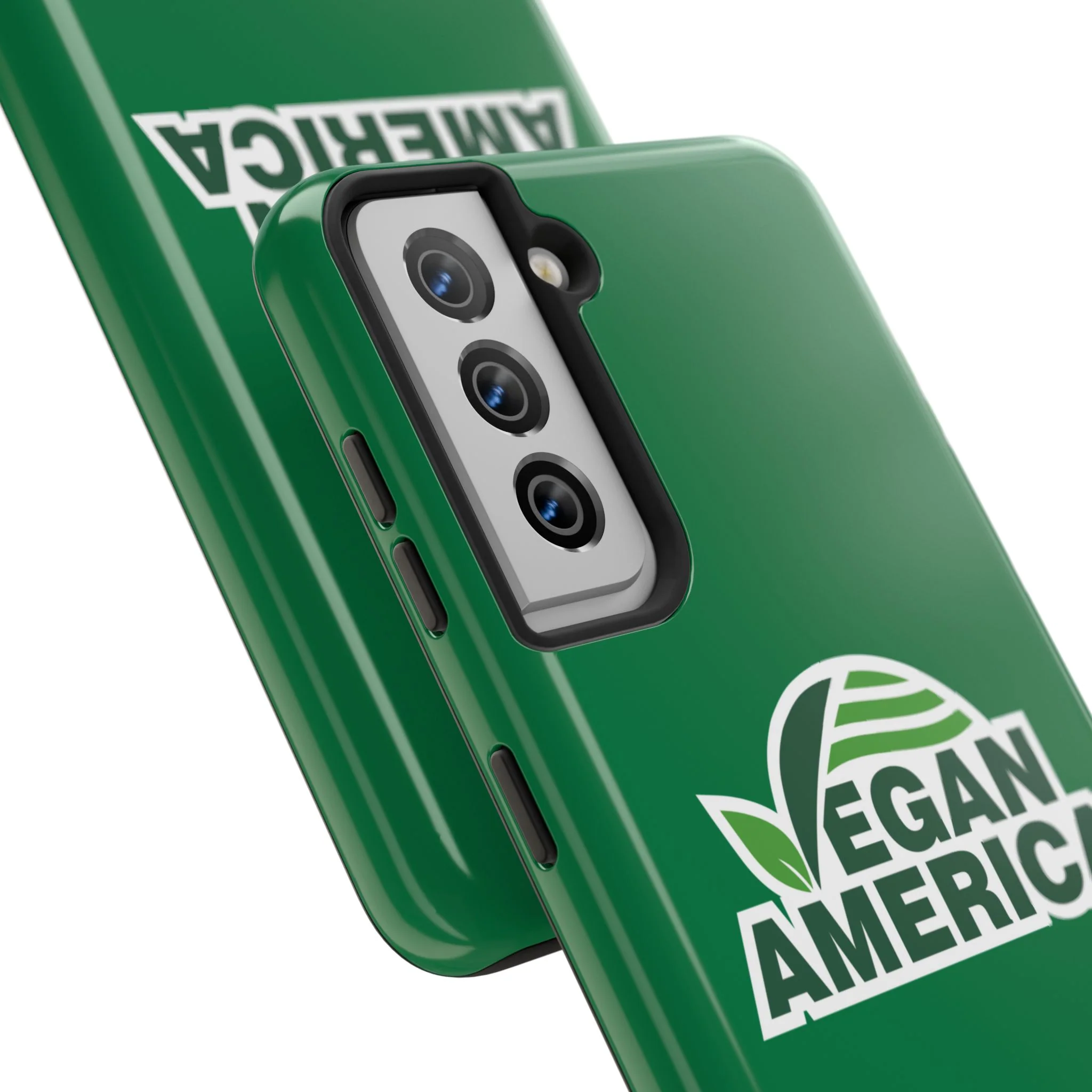 Vegan America Tough Phone Case — Green Protective Vegan Pride Cover - Image 91
