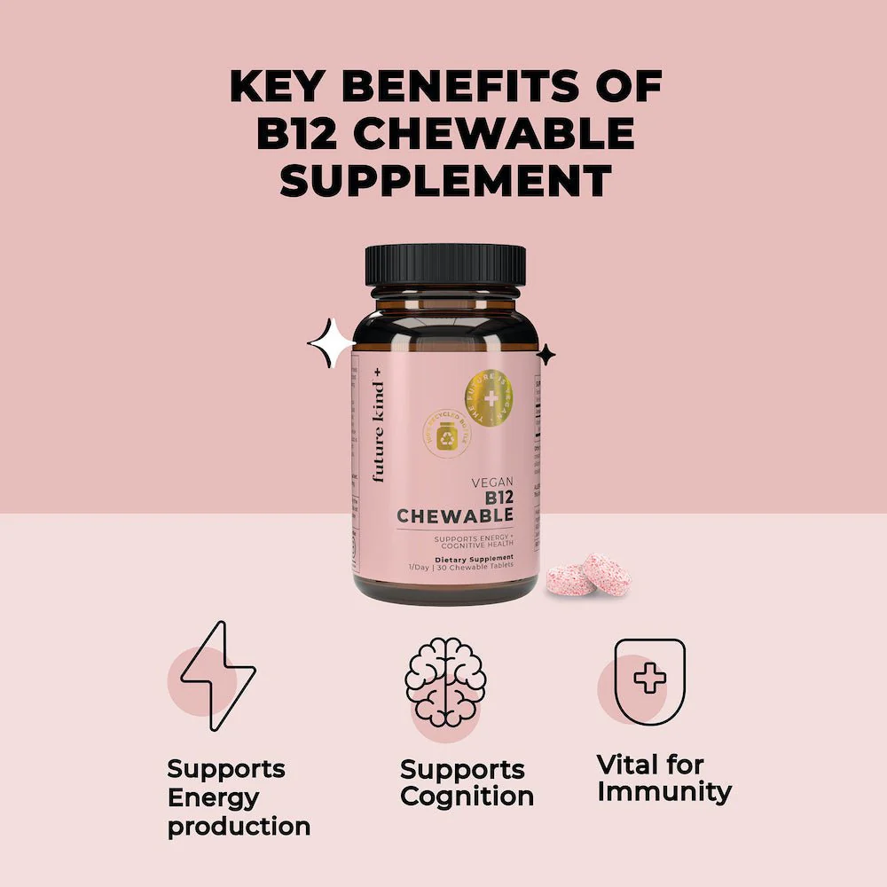 Vegan B12 Methylcobalamin Chewable Supplement - Image 3