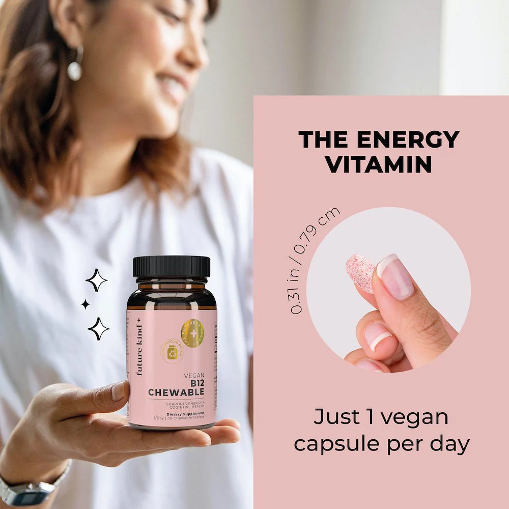 Vegan B12 Methylcobalamin Chewable Supplement - Image 5