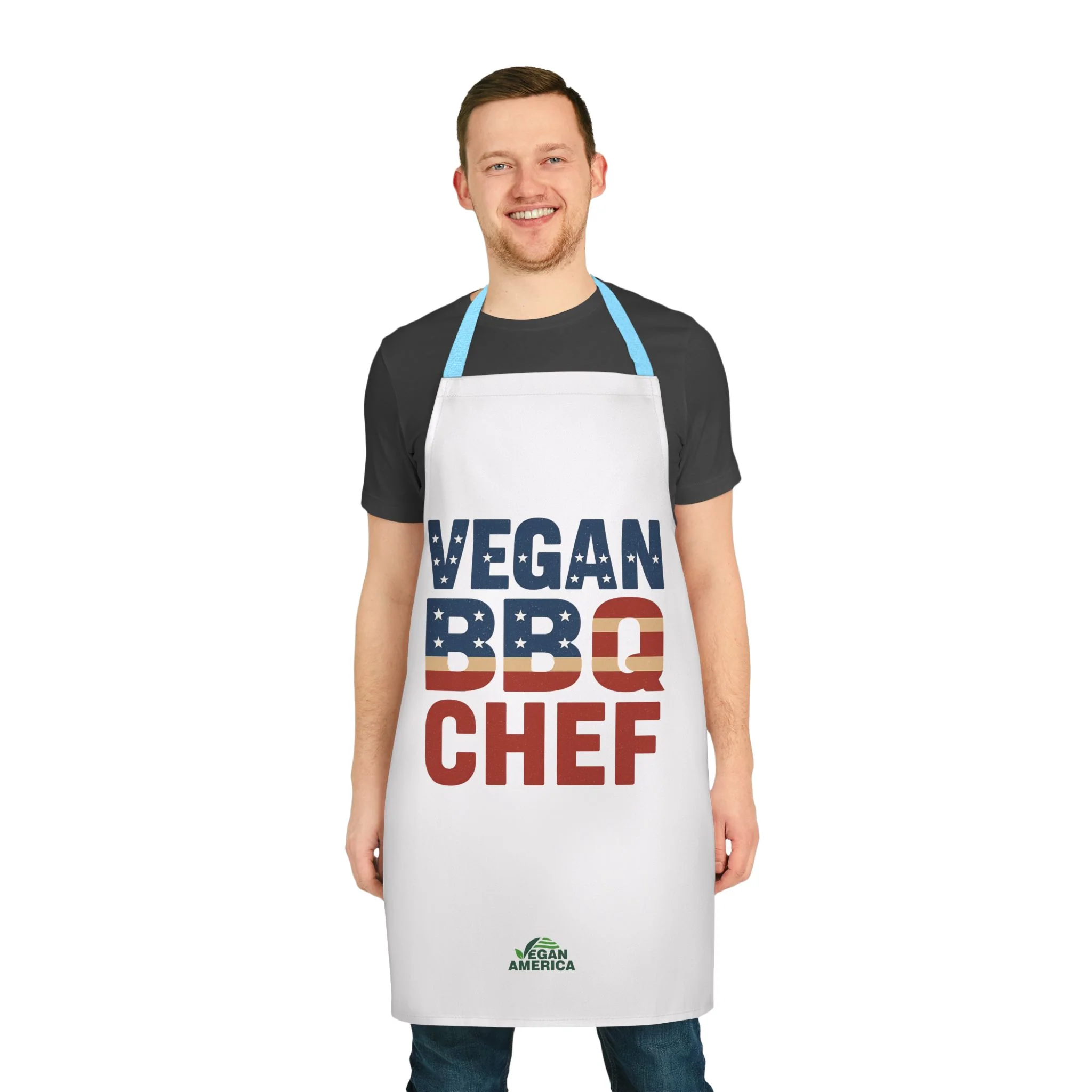 Vegan BBQ Chef Apron - 5-Color Straps, Perfect Gift for Grilling Enthusiasts, Cooking Lovers, BBQ Parties, Summer Celebrations, Vegan Gifts - Image 11