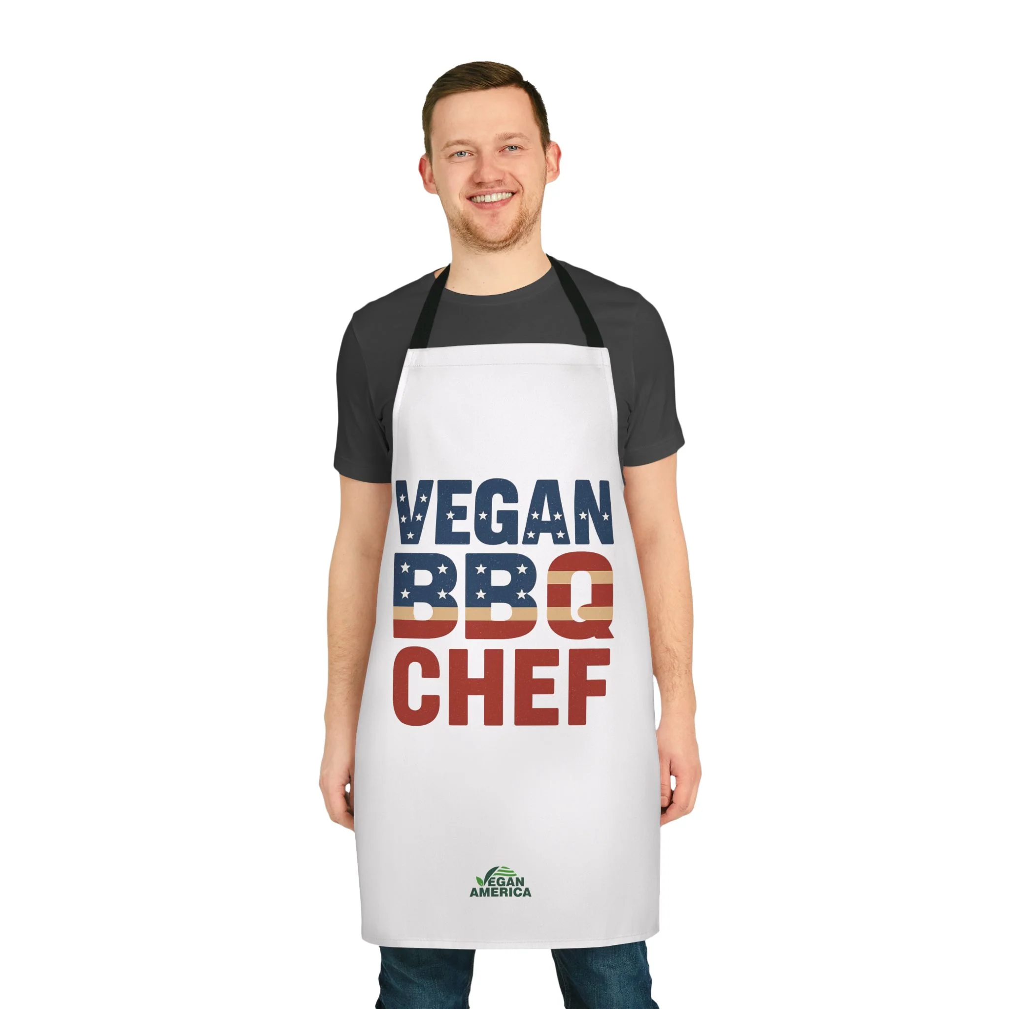 Vegan BBQ Chef Apron - 5-Color Straps, Perfect Gift for Grilling Enthusiasts, Cooking Lovers, BBQ Parties, Summer Celebrations, Vegan Gifts - Image 14