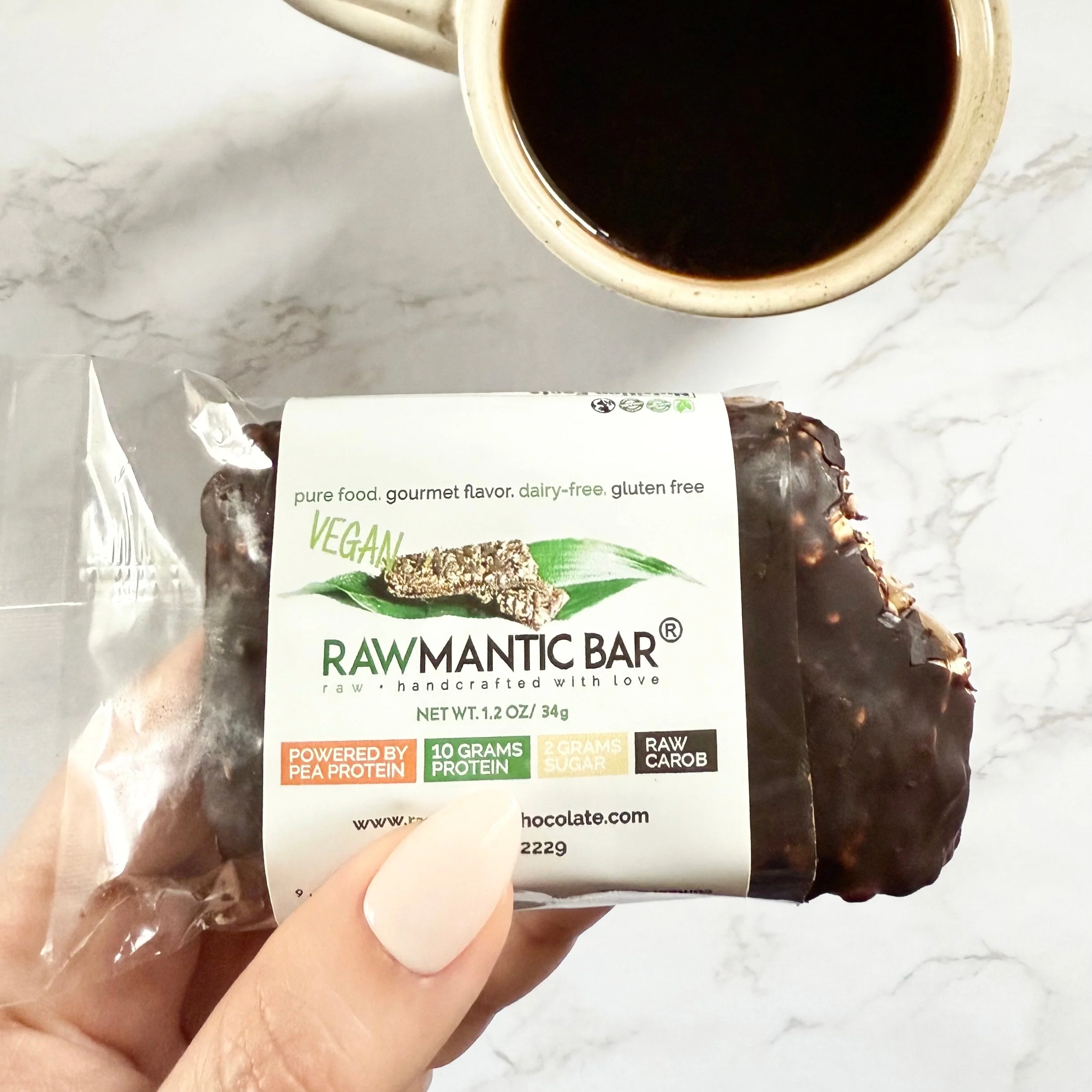 VEGAN CAROB WHOLE GRAIN HIPPOCRATES INSTITUTE NUTRITIONAL BAR.1.2oz/34g - Image 3