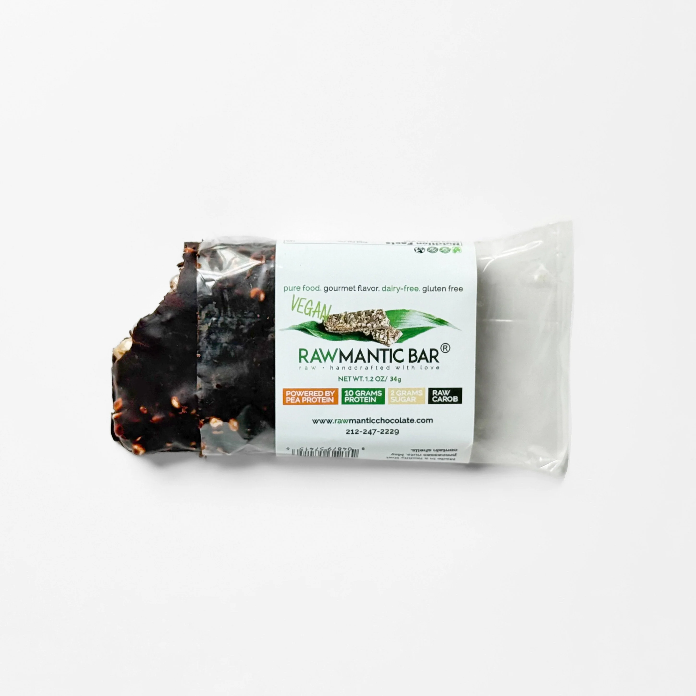 VEGAN CAROB WHOLE GRAIN HIPPOCRATES INSTITUTE NUTRITIONAL BAR.1.2oz/34g - Image 4