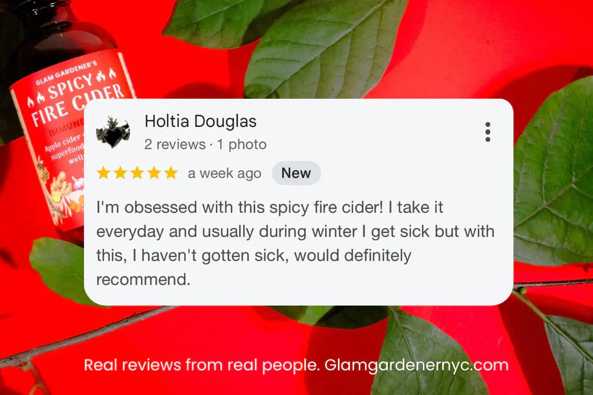 VEGAN FIRE CIDER • Superfood infused daily wellness tonic | Unsweetened with no honey - Image 3