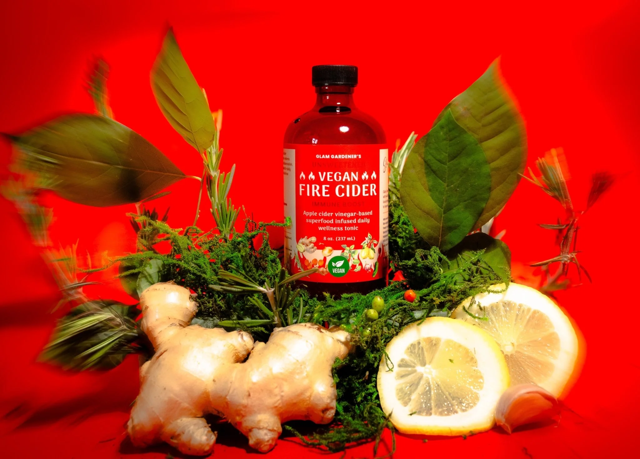 VEGAN FIRE CIDER • Superfood infused daily wellness tonic | Unsweetened with no honey - Image 7