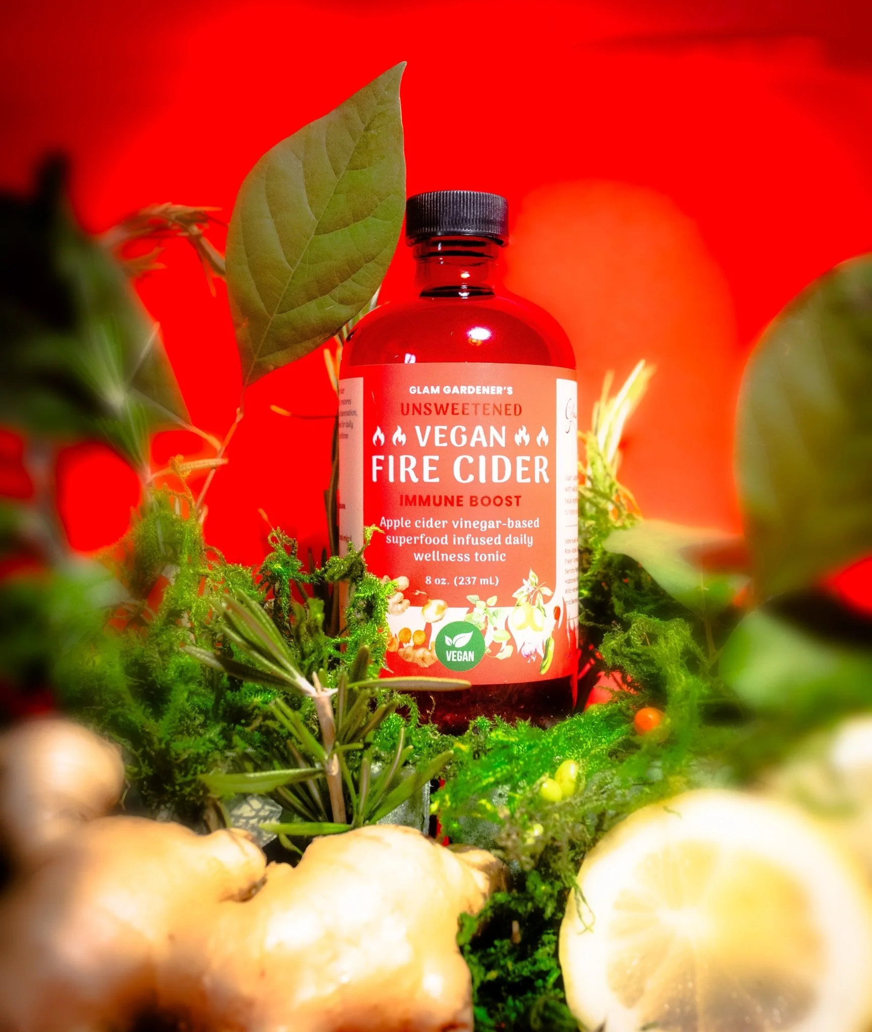 VEGAN FIRE CIDER • Superfood infused daily wellness tonic | Unsweetened with no honey - Image 8