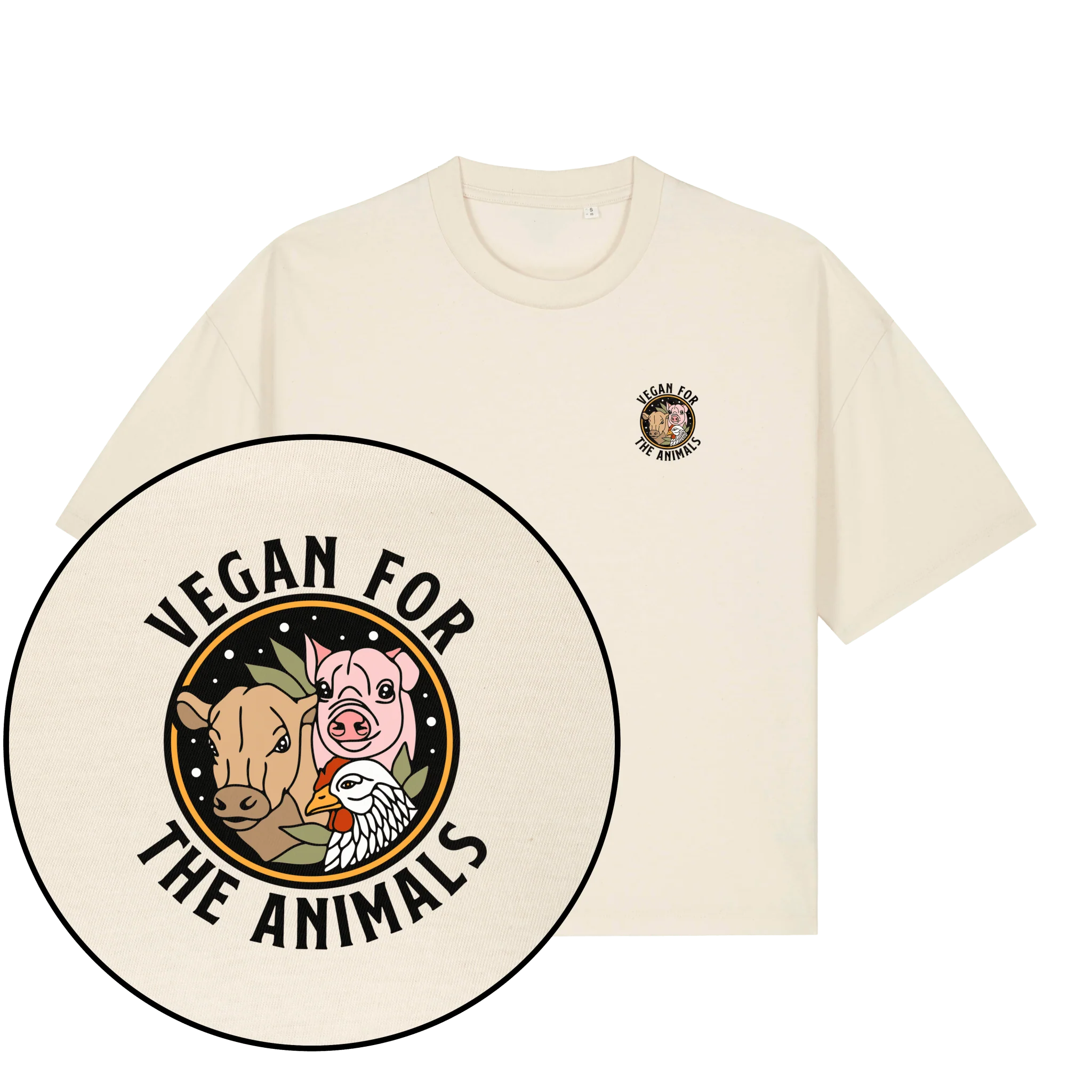Vegan For The Animals Earthlings Women's Boxy T-Shirt
