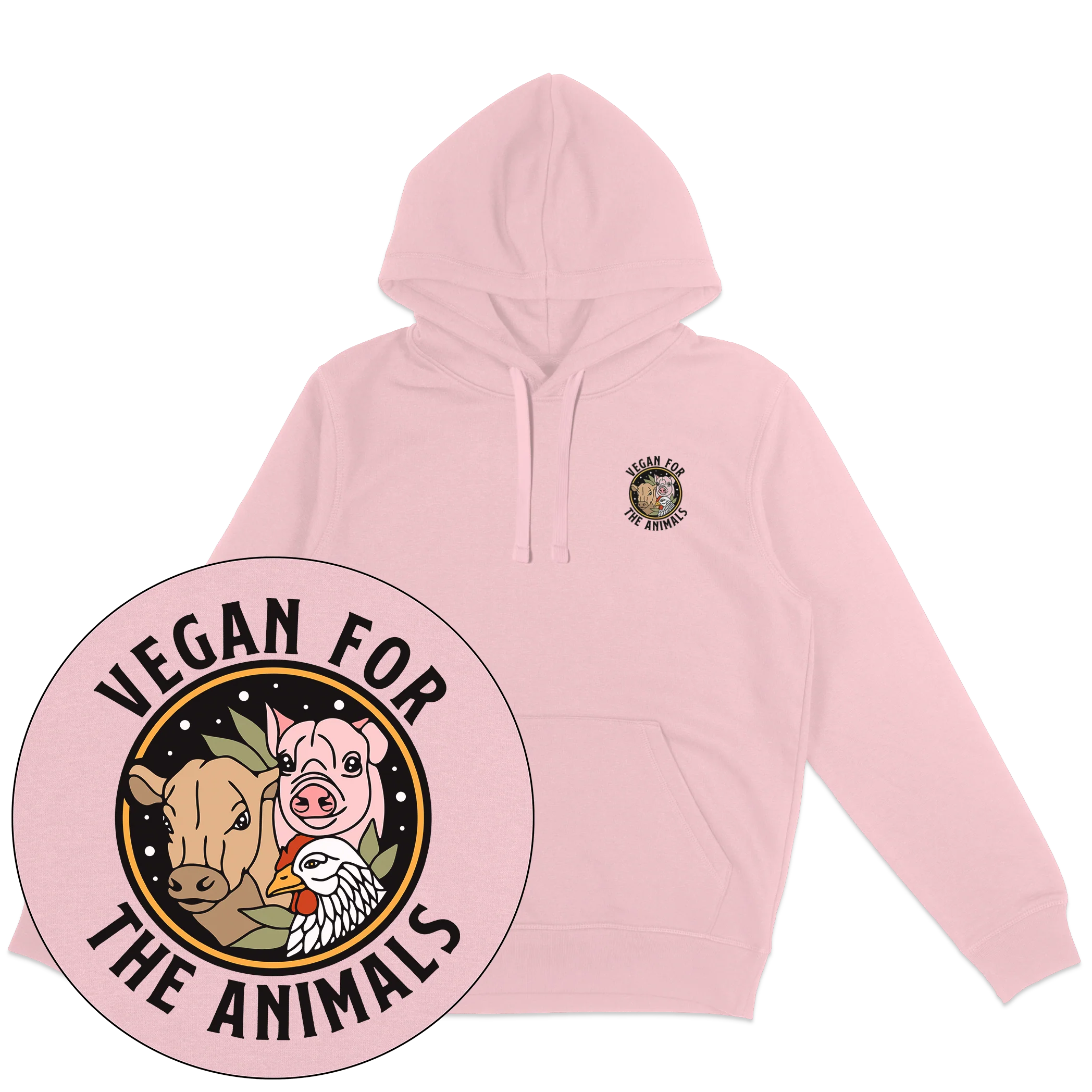Vegan For The Animals Earthlings Hoodie - Image 4