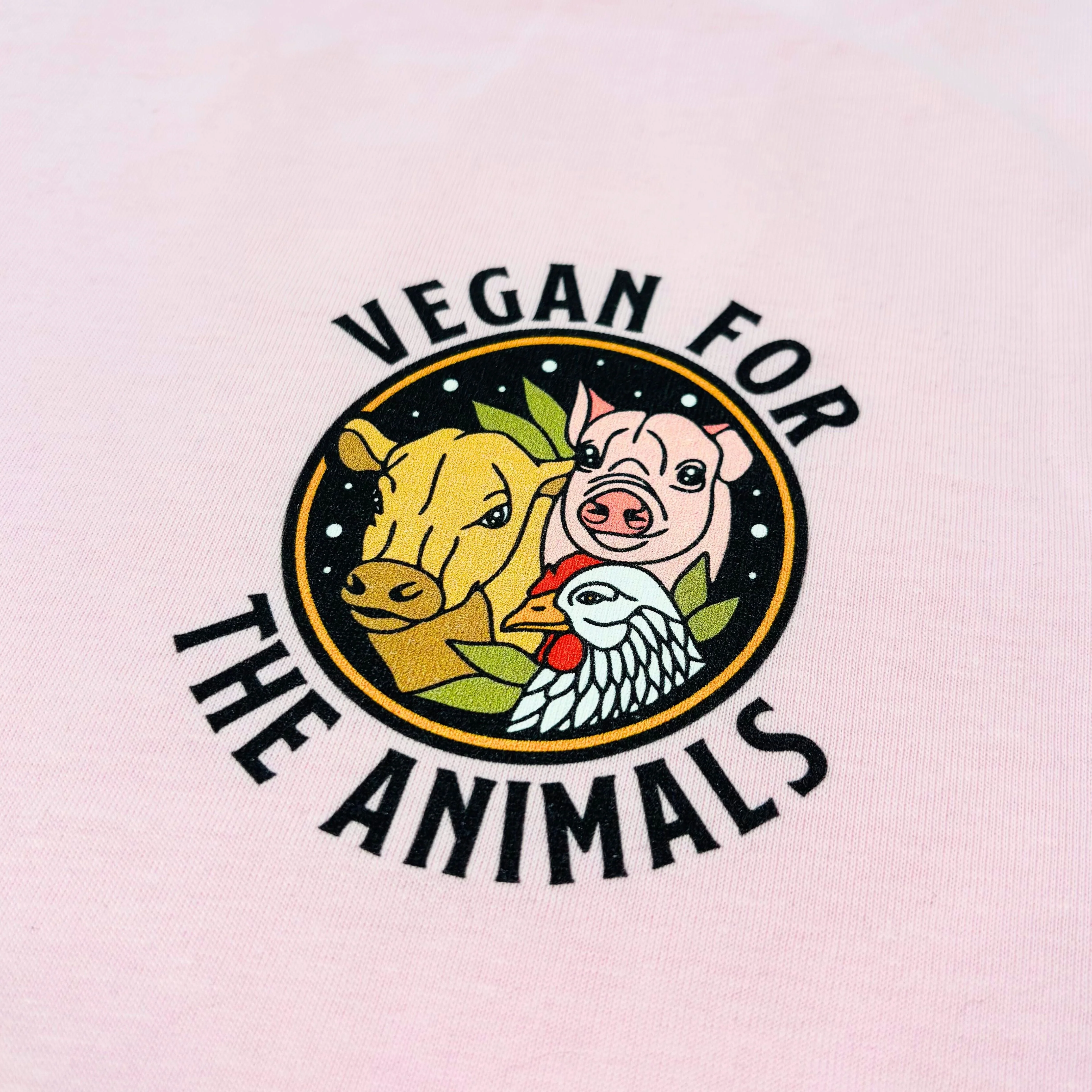 Vegan For The Animals Earthlings T-Shirt - Image 2