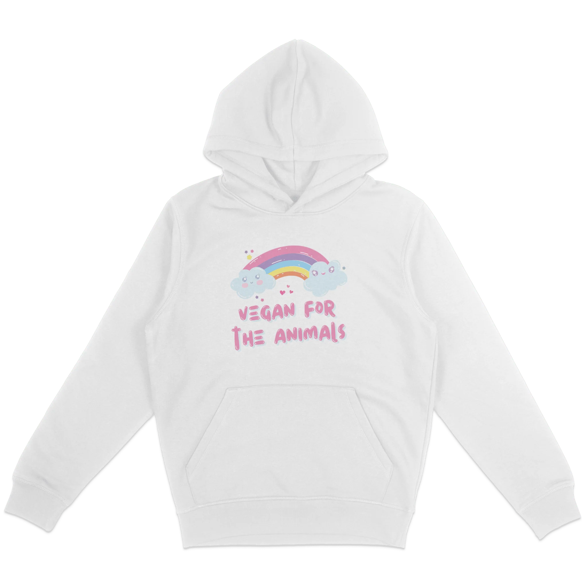 Vegan For The Animals Rainbow Hoodie