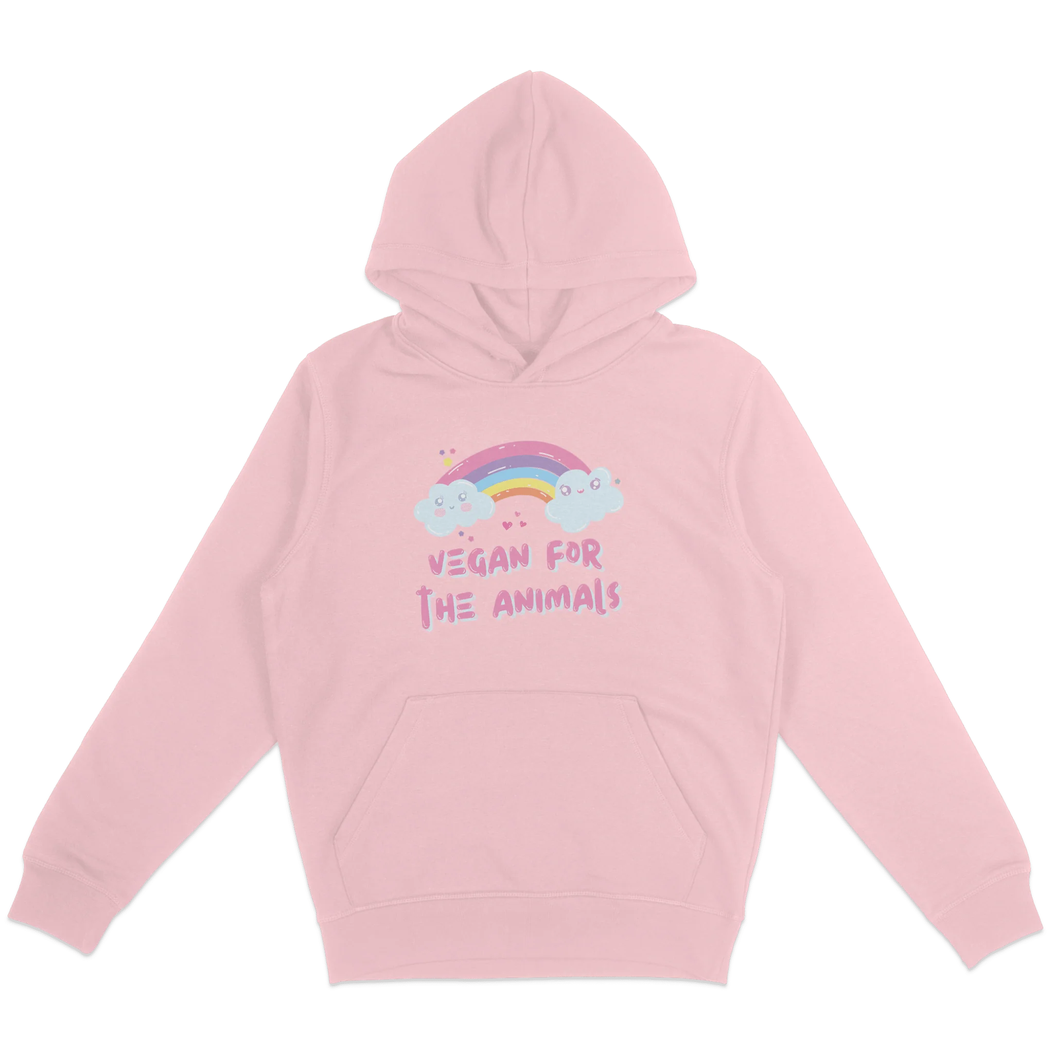 Vegan For The Animals Rainbow Hoodie - Image 2