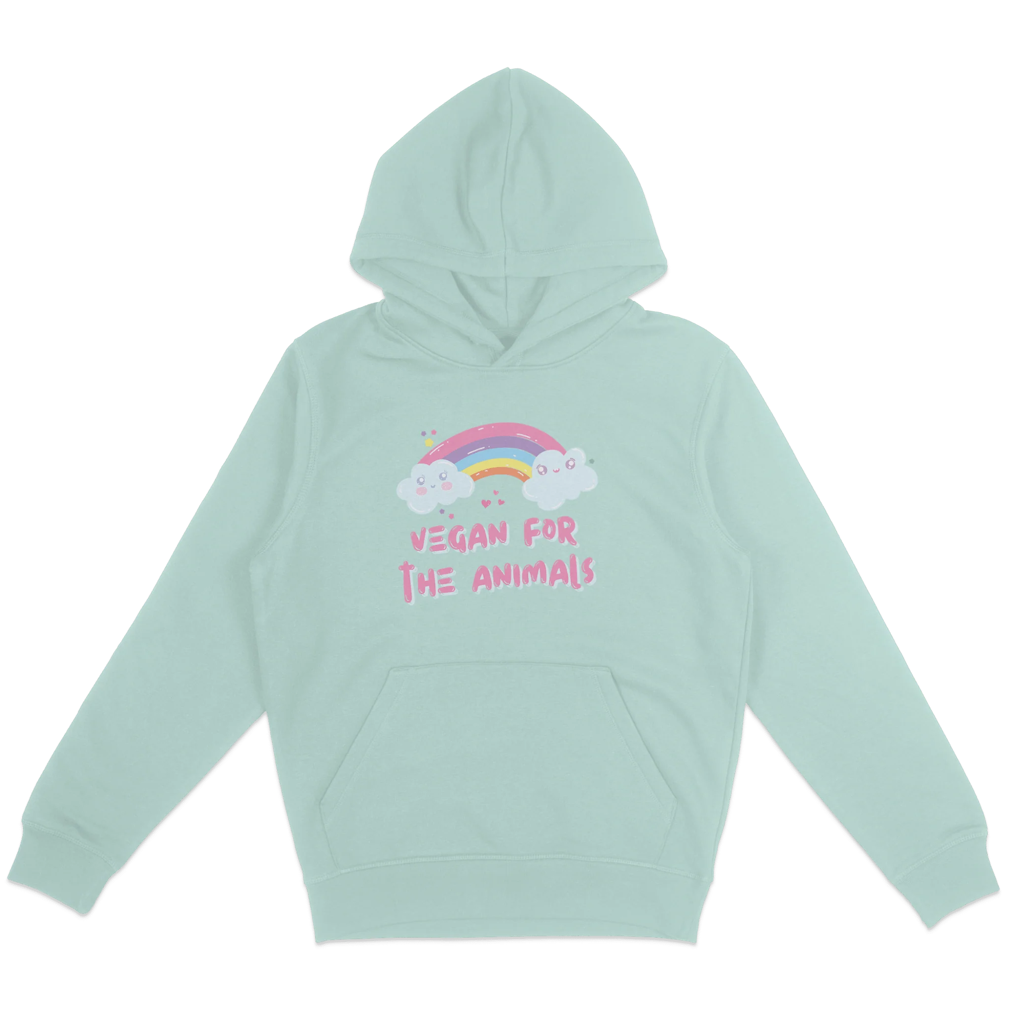 Vegan For The Animals Rainbow Hoodie - Image 5