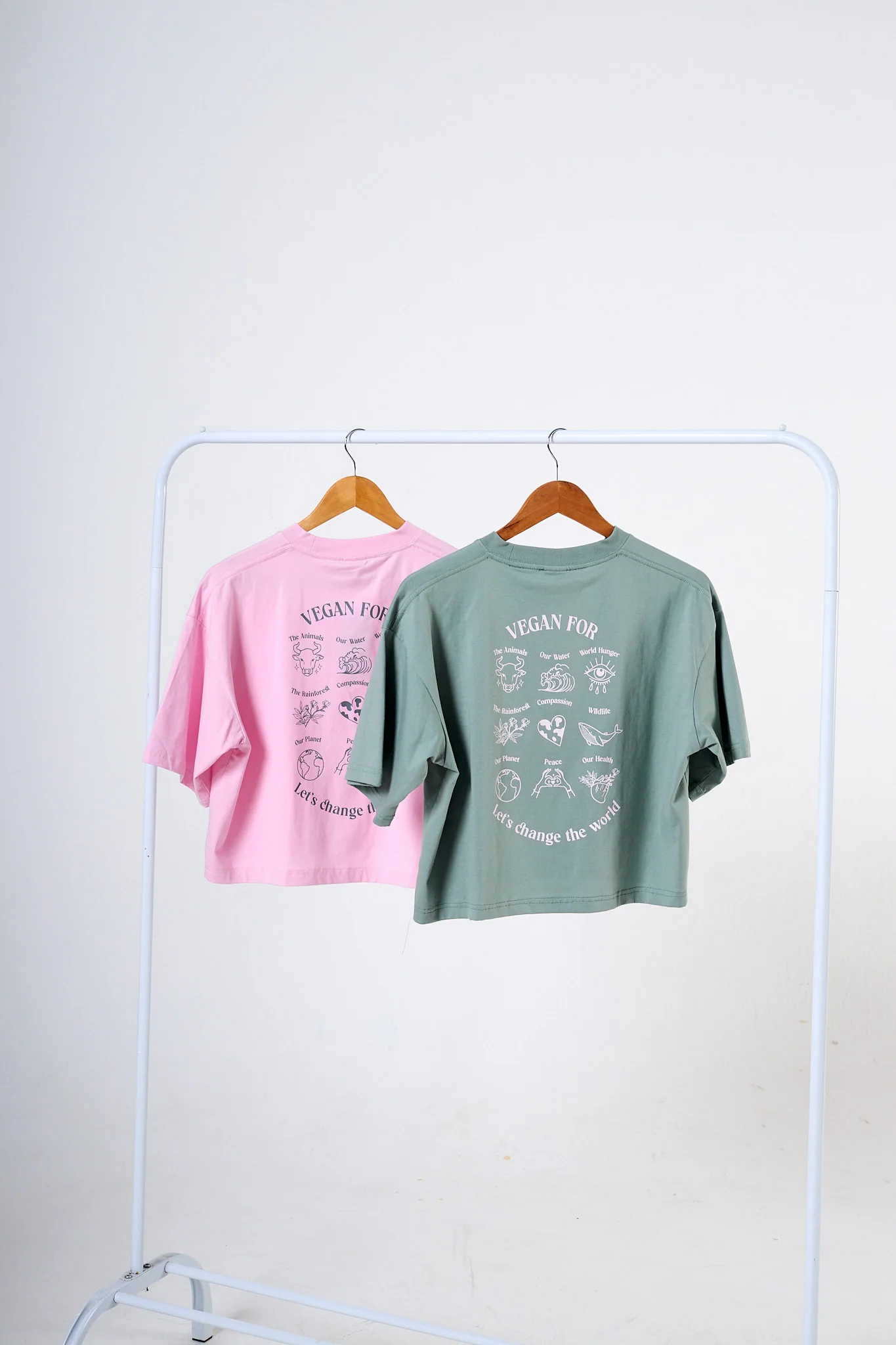 Vegan for the animals Tee - Image 4