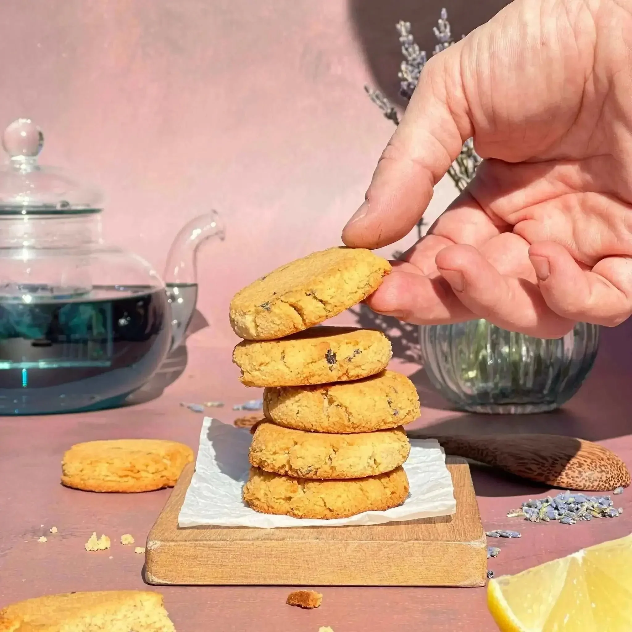 Vegan Gluten Free Lemon-Lavender Cookies | Flèche Healthy Treats - Image 3