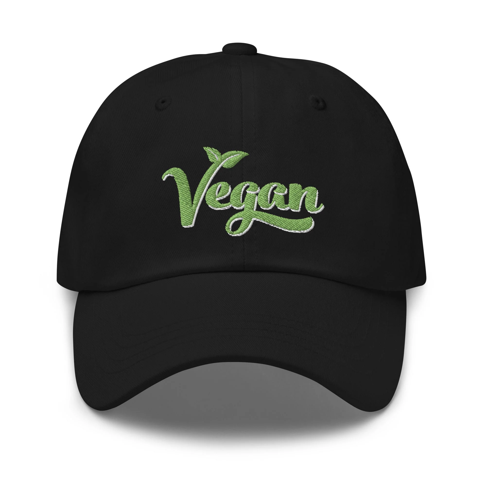 Vegan Hat / Cap With Premium Green and White Stitched Embroidery - Image 12