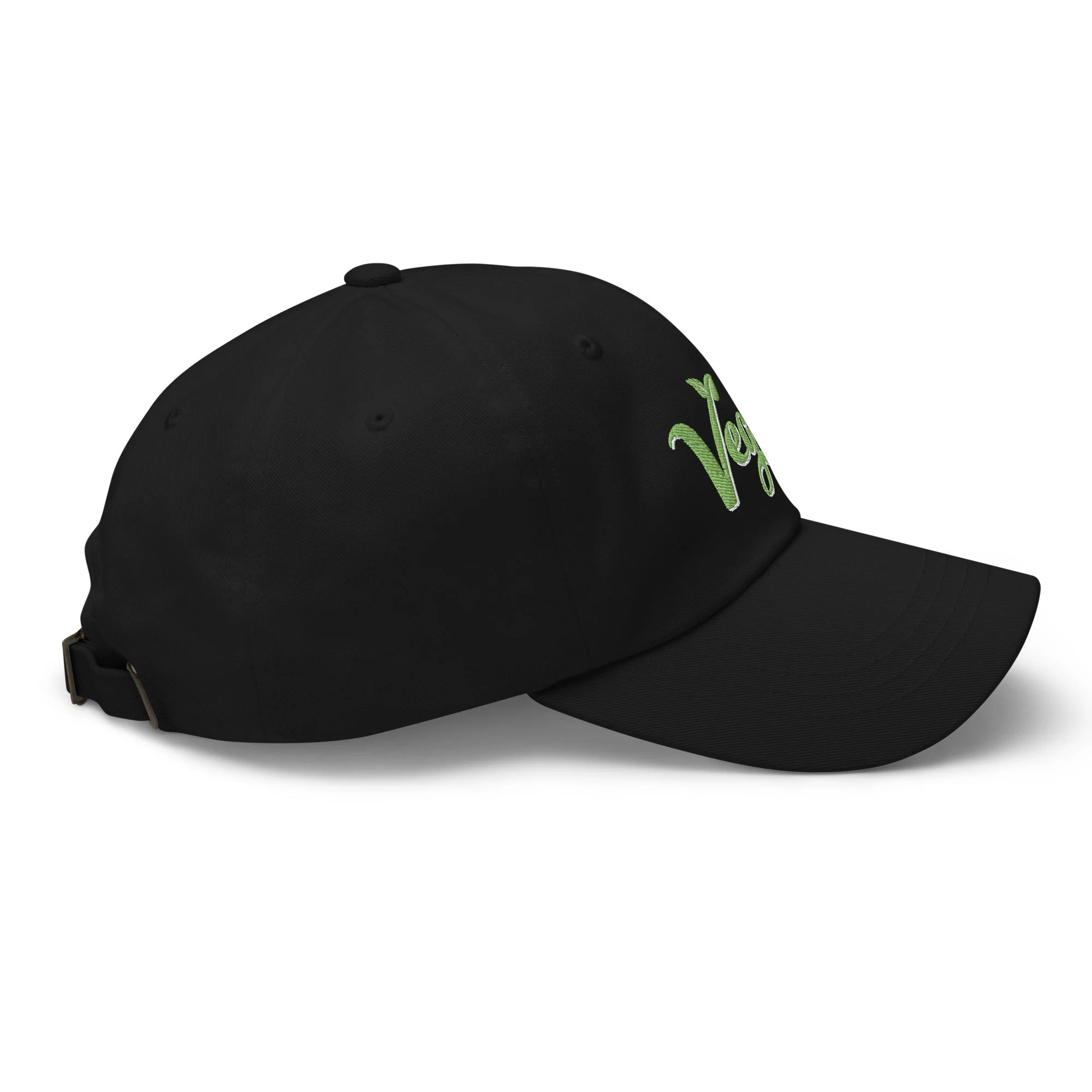 Vegan Hat / Cap With Premium Green and White Stitched Embroidery - Image 7