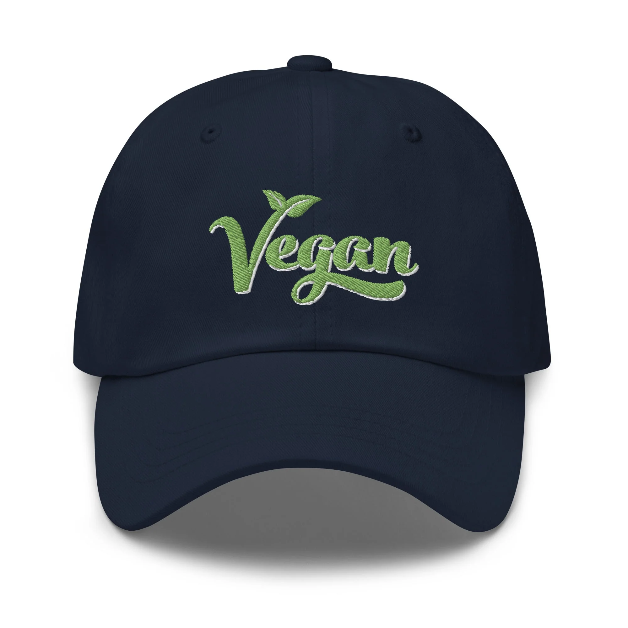 Vegan Hat / Cap With Premium Green and White Stitched Embroidery - Image 8