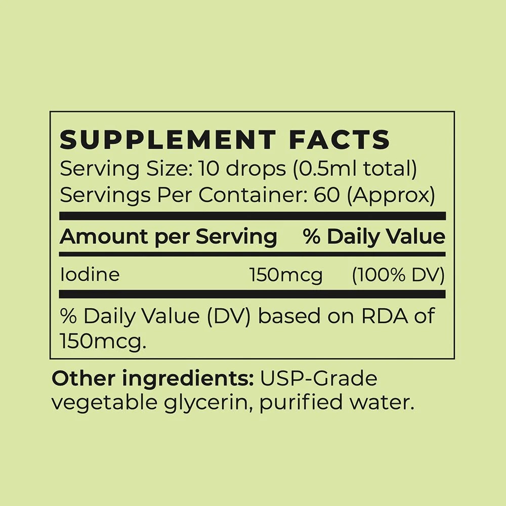 Vegan Iodine Supplement - Liquid Drops (2 Month Supply) - Image 2