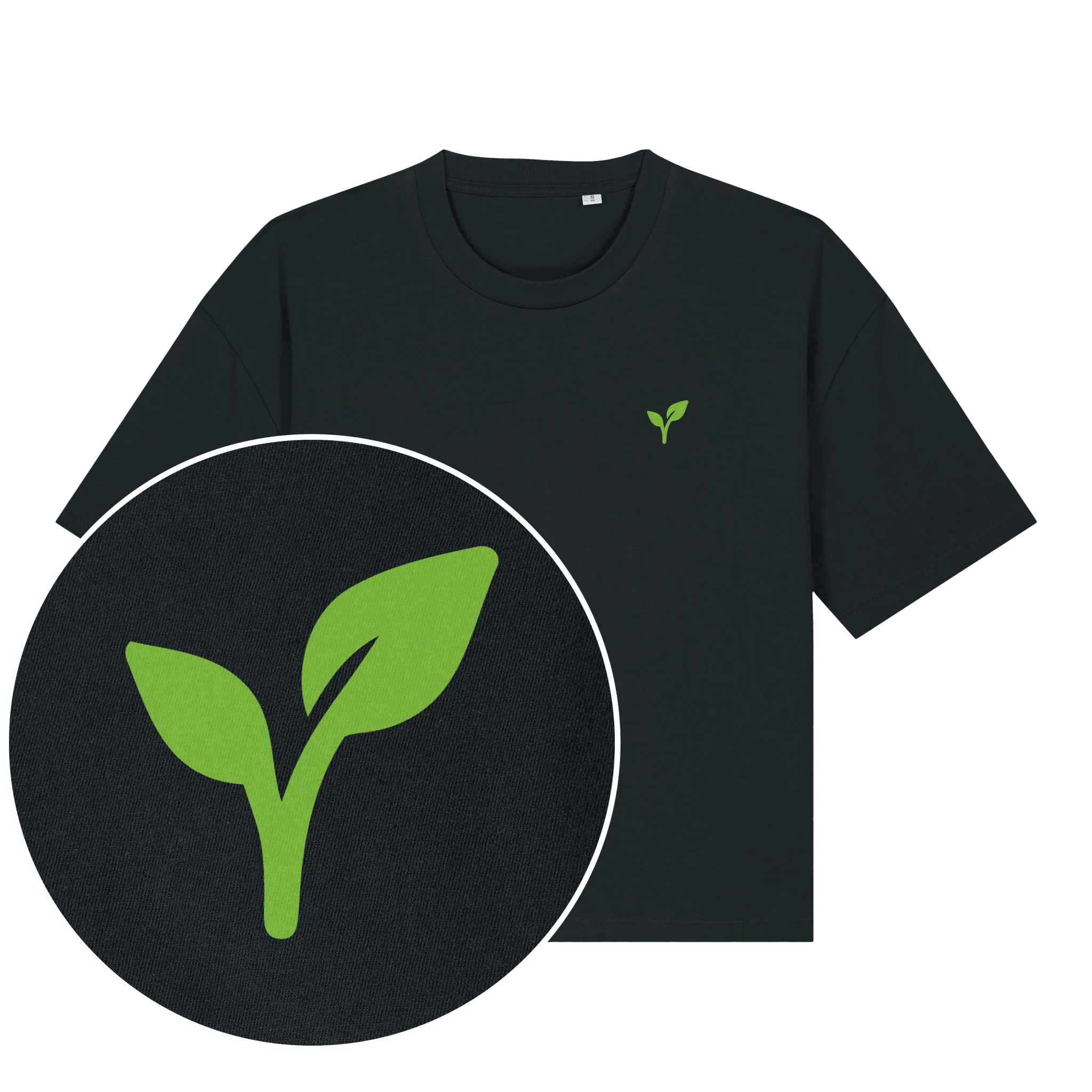 Vegan Logo Women's Boxy T-Shirt - Image 2