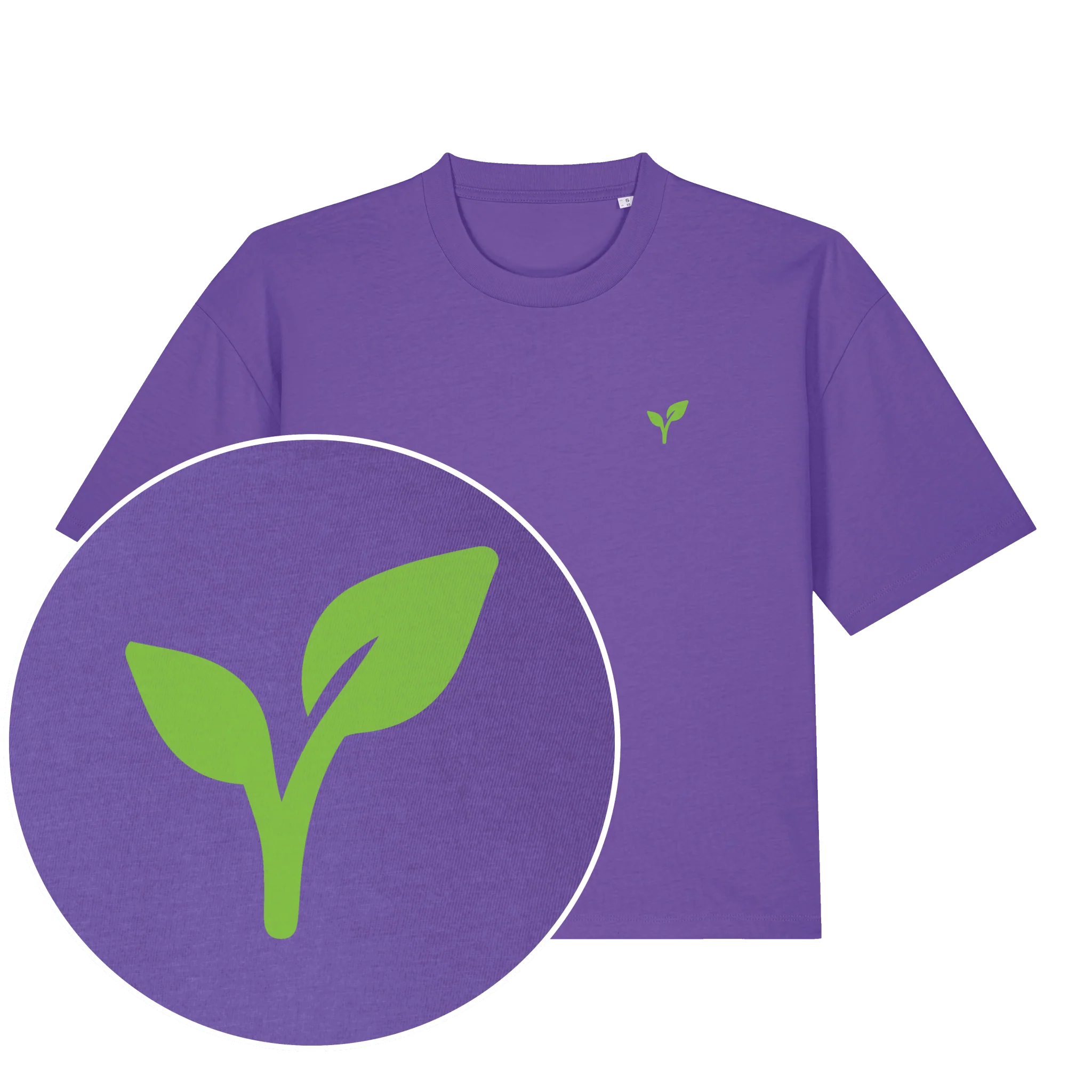 Vegan Logo Women's Boxy T-Shirt - Image 4