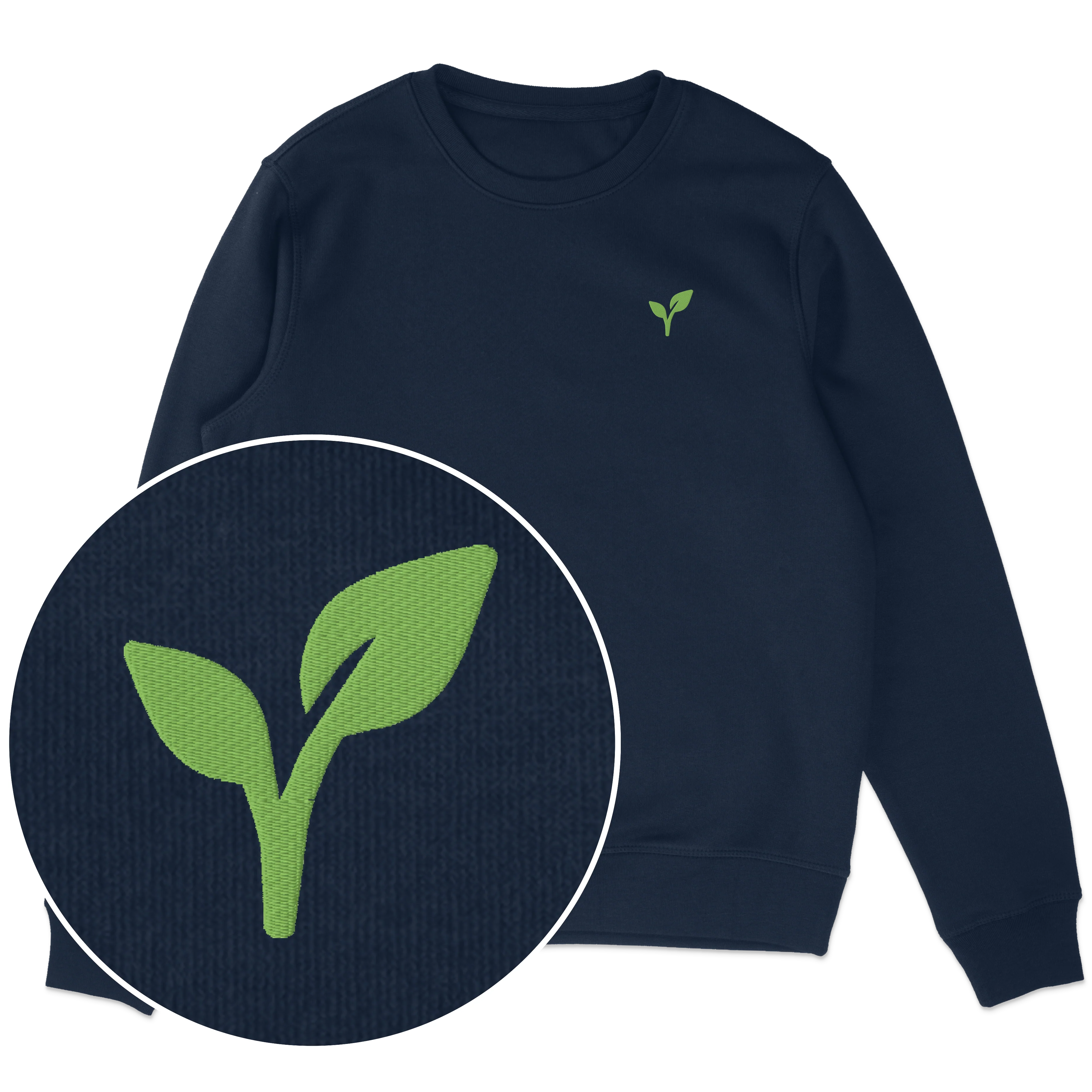 Vegan Logo Sweatshirt (Embroidered) - Image 3